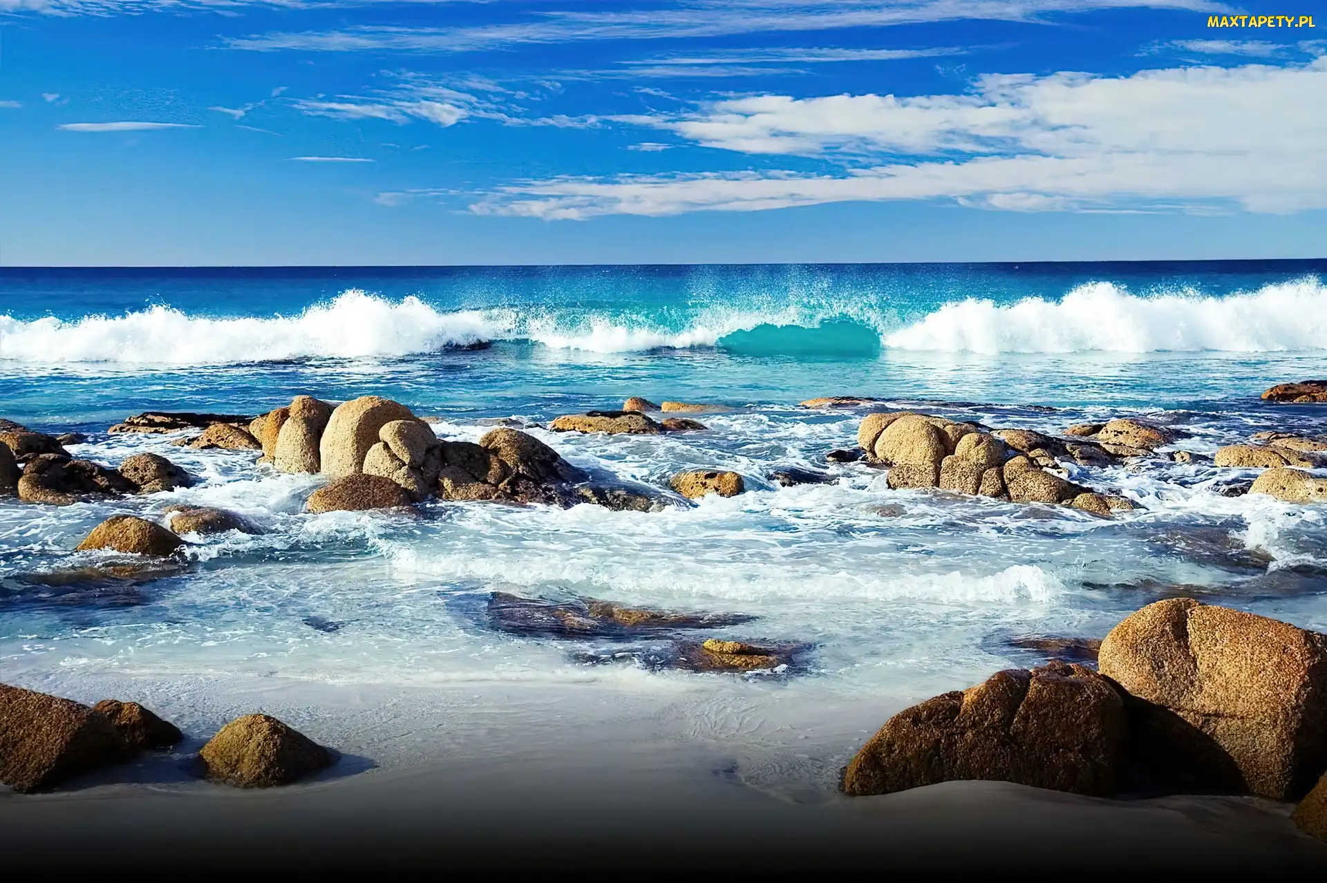 Fale, Australia, Ocean, Indyjski, Kamienie