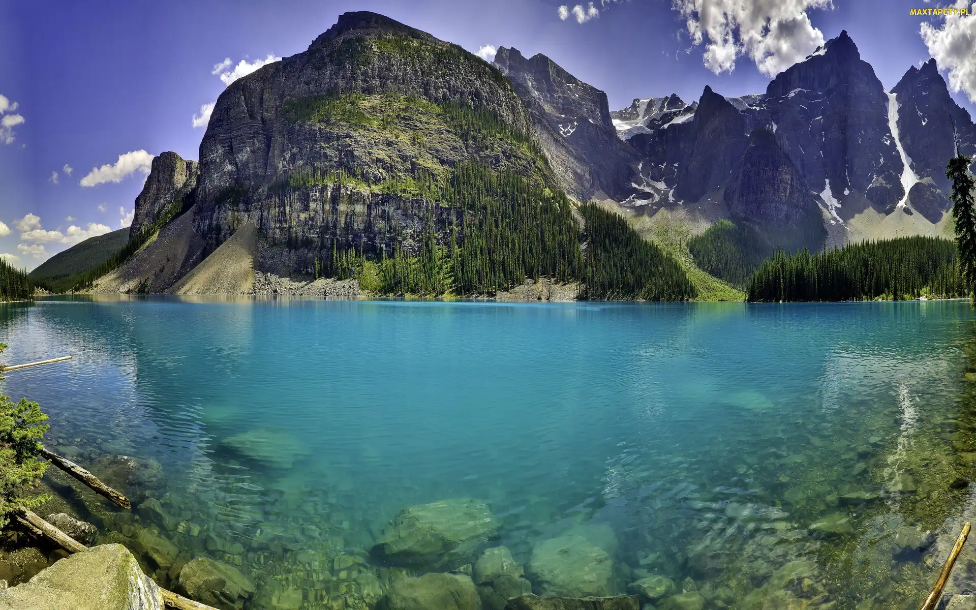 Góry, Jezioro Moraine, Kanada, Park Narodowy Banff