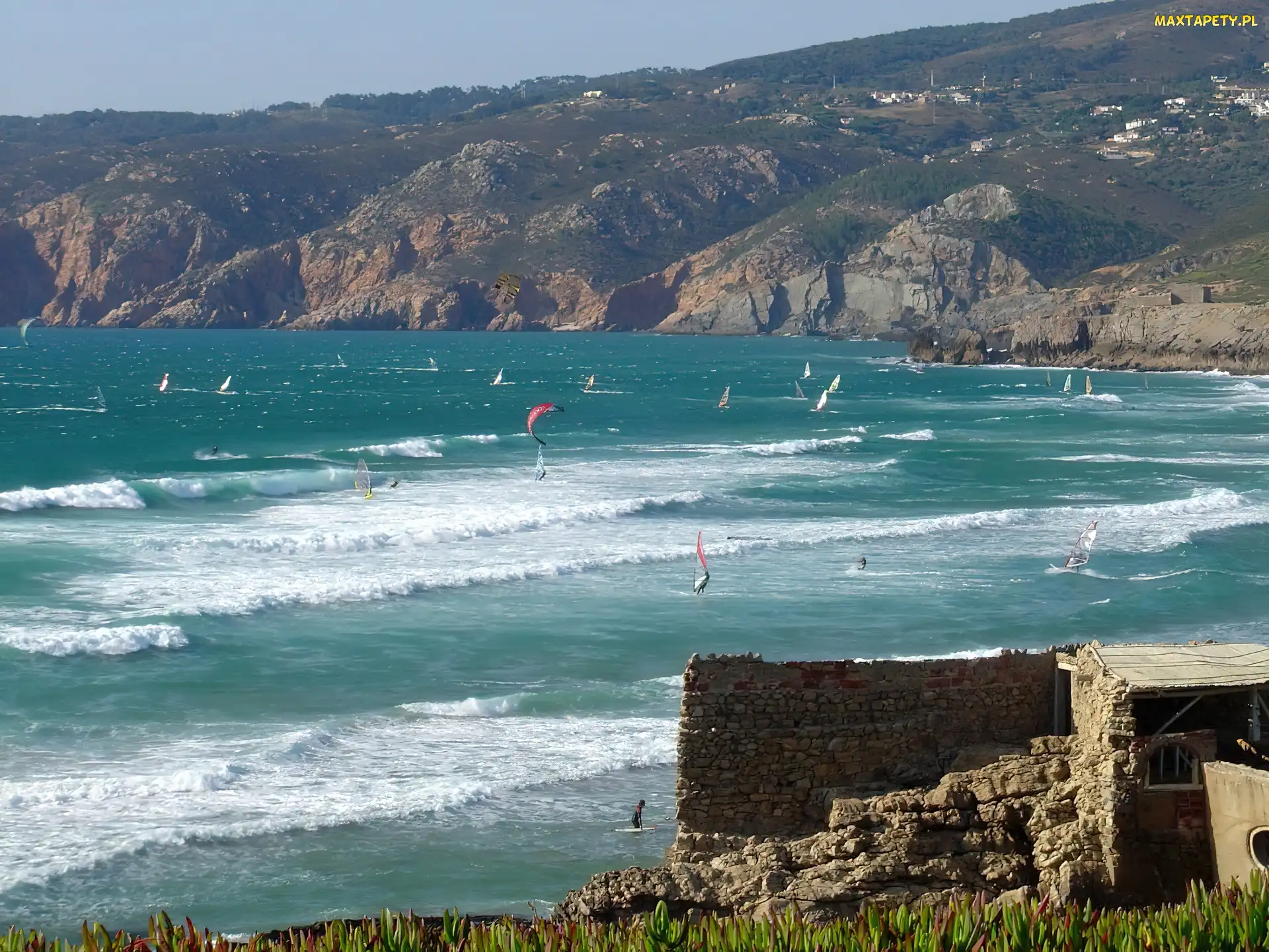 Skaliste, Hiszpania, Surfing, Morze, Wybrzeże