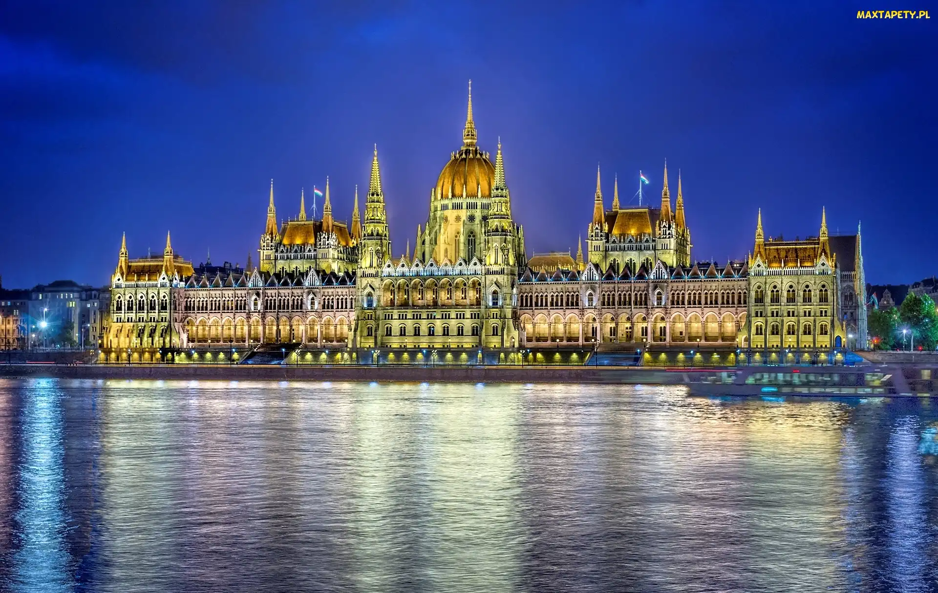 Rzeka, Dunaj, Węgry, Parlament, Budapeszt, Zabytek
