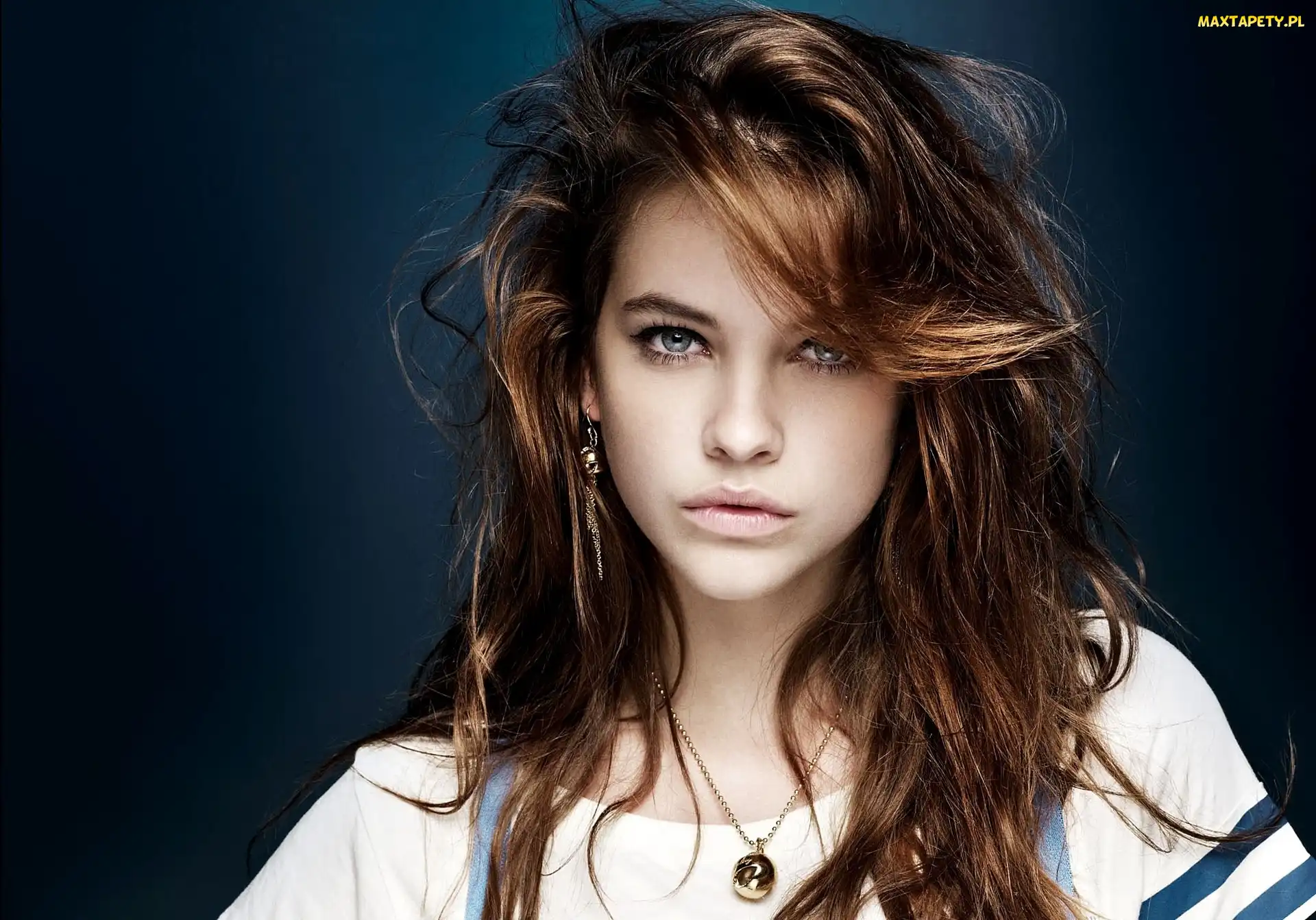 Modelka, Kolczyki, Włosy, Brązowe, Barbara Palvin