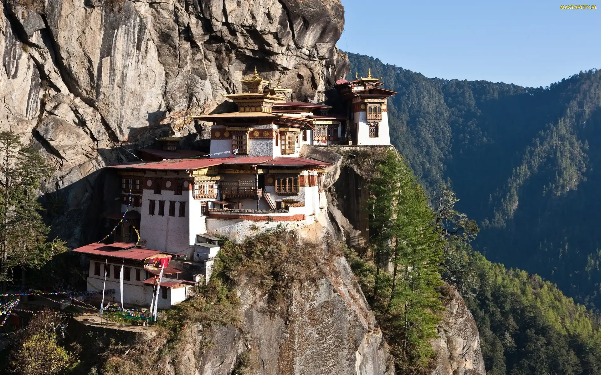 Himalaje, Paro Taktsang, Świątynia, Buddyjska, Bhutan