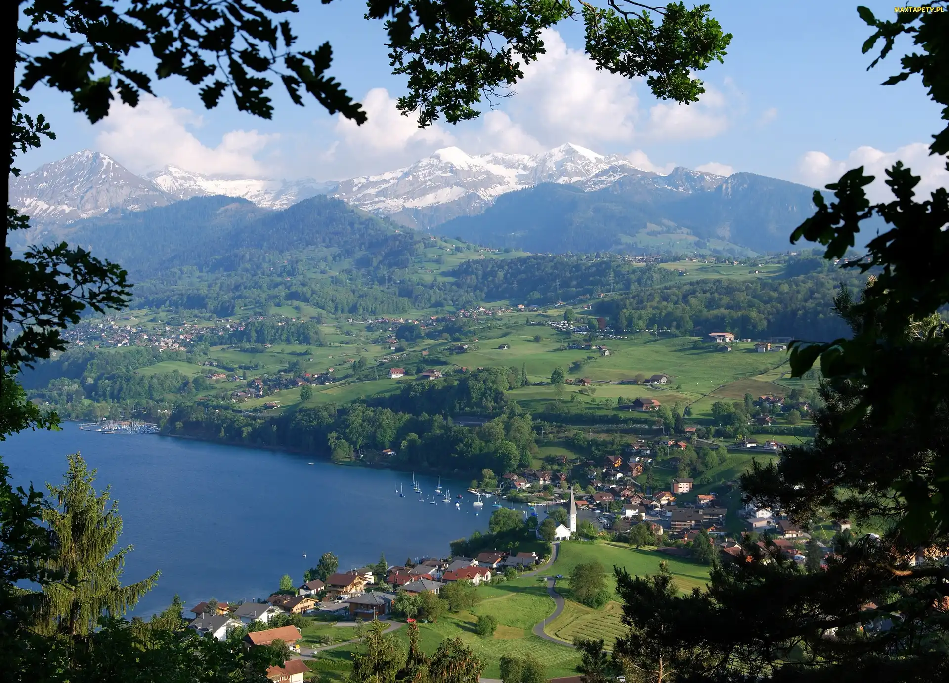 Góry, Panorama, Kurort, Lasy, Jezioro