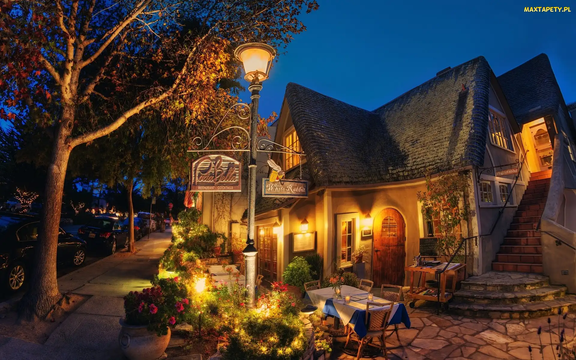 Kalifornia, Nocą, Restauracja, Miasto