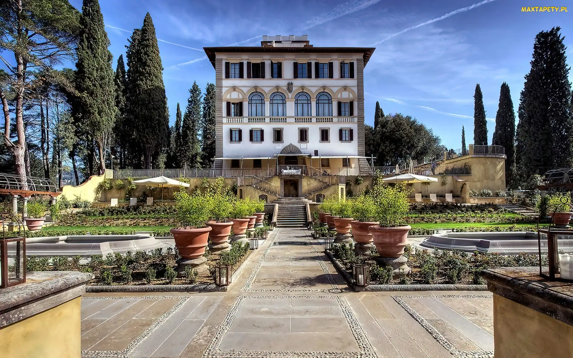 Ogród, Salviatino, Florencja, Hotel