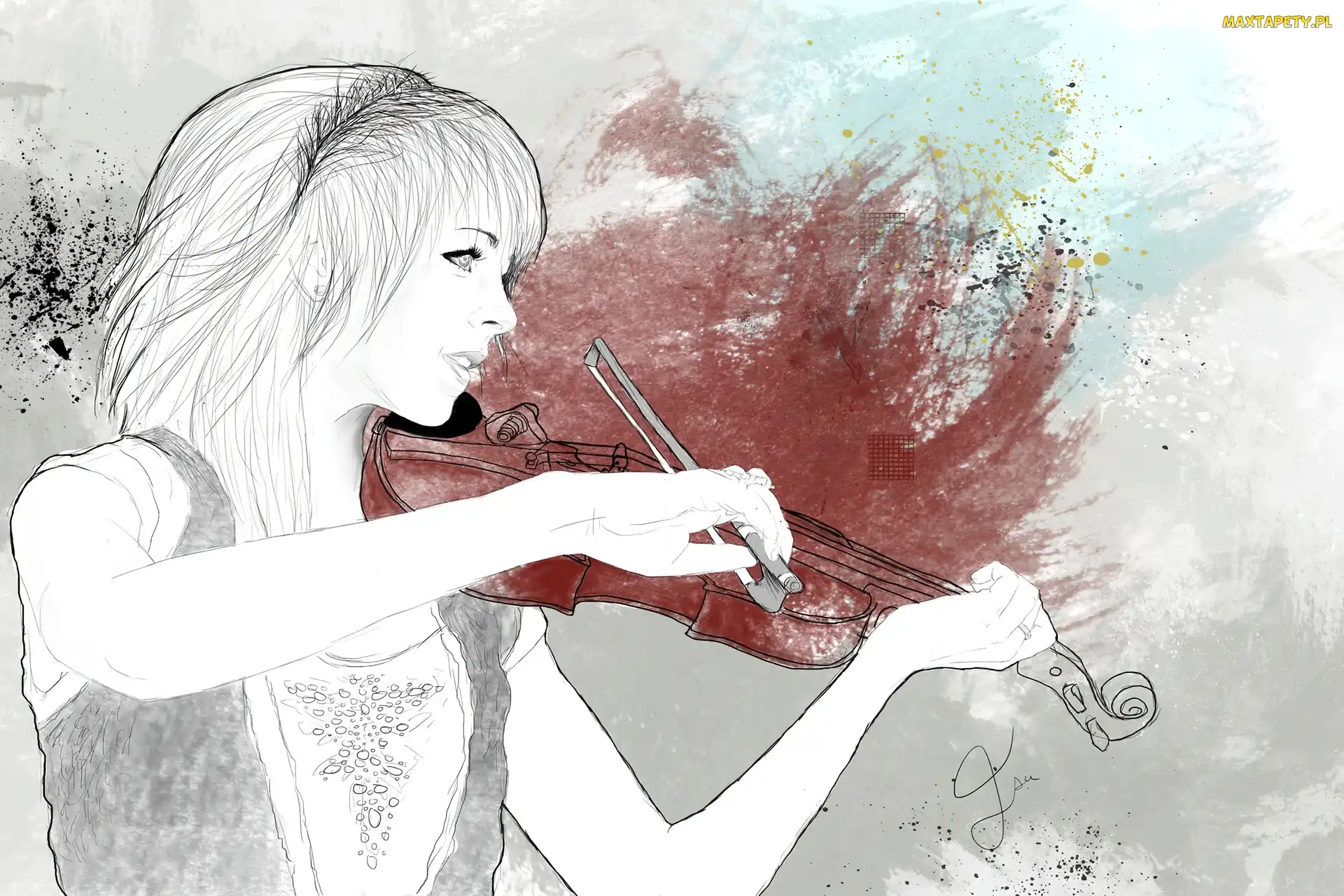 Skrzypce, Rysunek, Lindsey Stirling