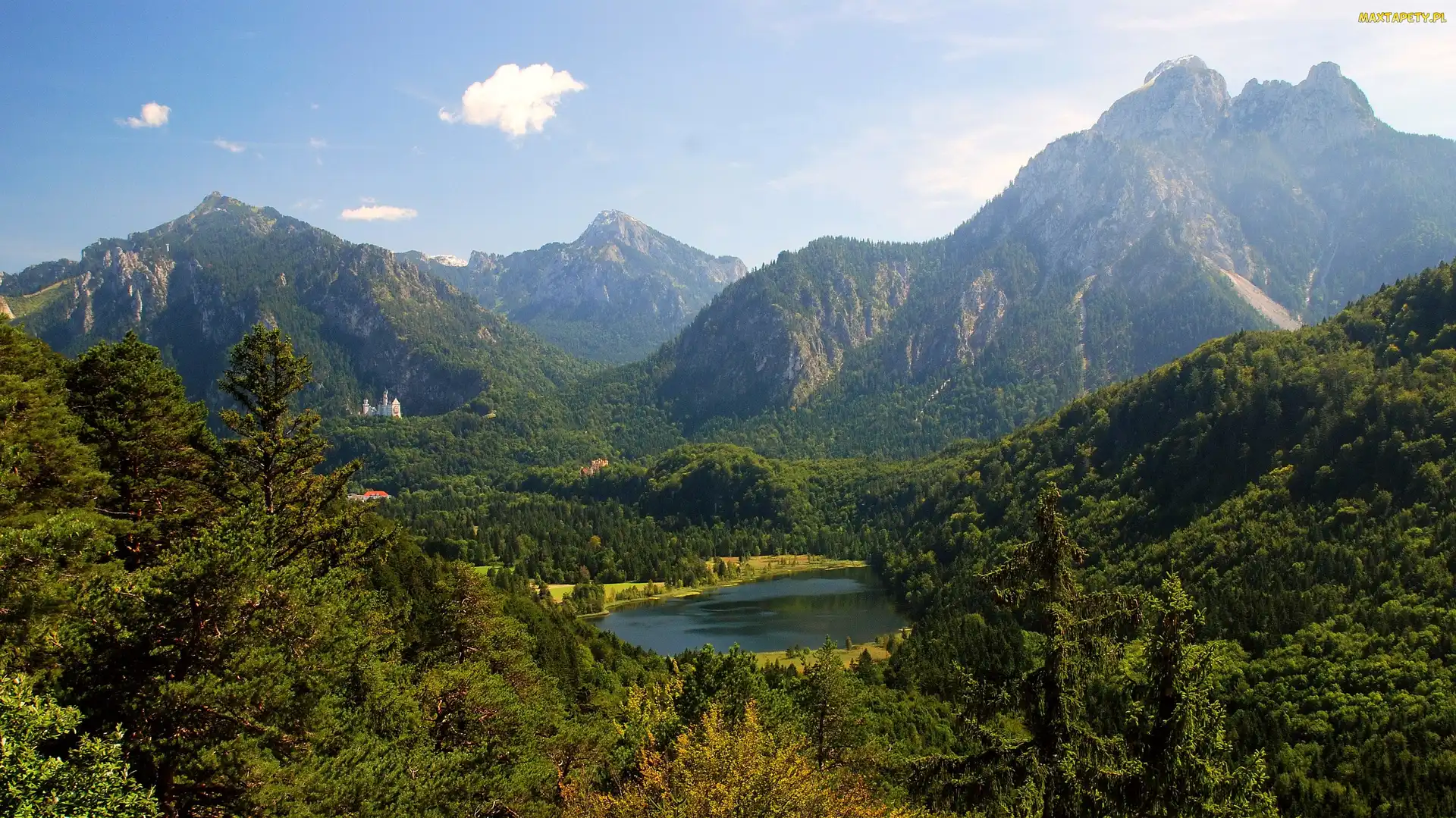 Lasy, Jezioro, Góry