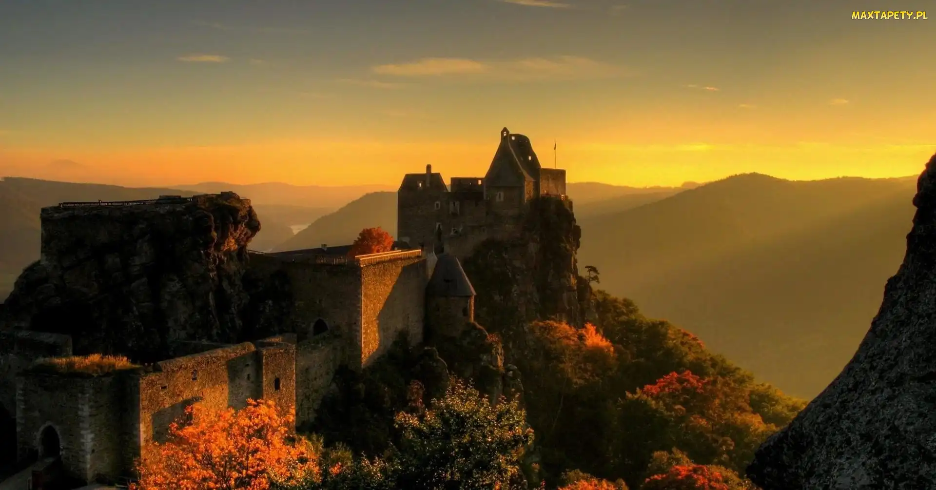 Ruiny, Zamek Aggstein Castle, Austria, Powiat Melk