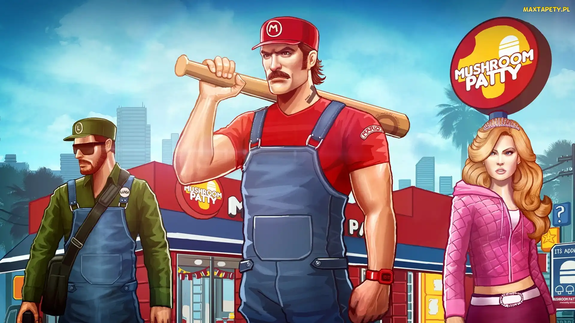 Luigi, Mario, Konsola, Gra, Nintendo, Pegasus, Księżniczka