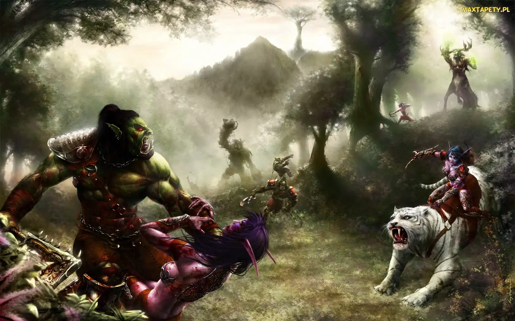 Elfy
, Nocne, World Of Warcraft, Orkowie