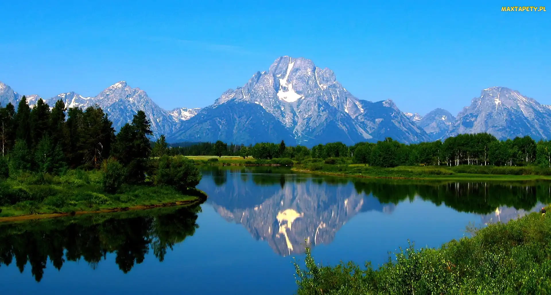 Góry, Las, Stan Kalifornia, Stany Zjednoczone, Park Narodowy Yosemite, Jezioro Mirror Lake
