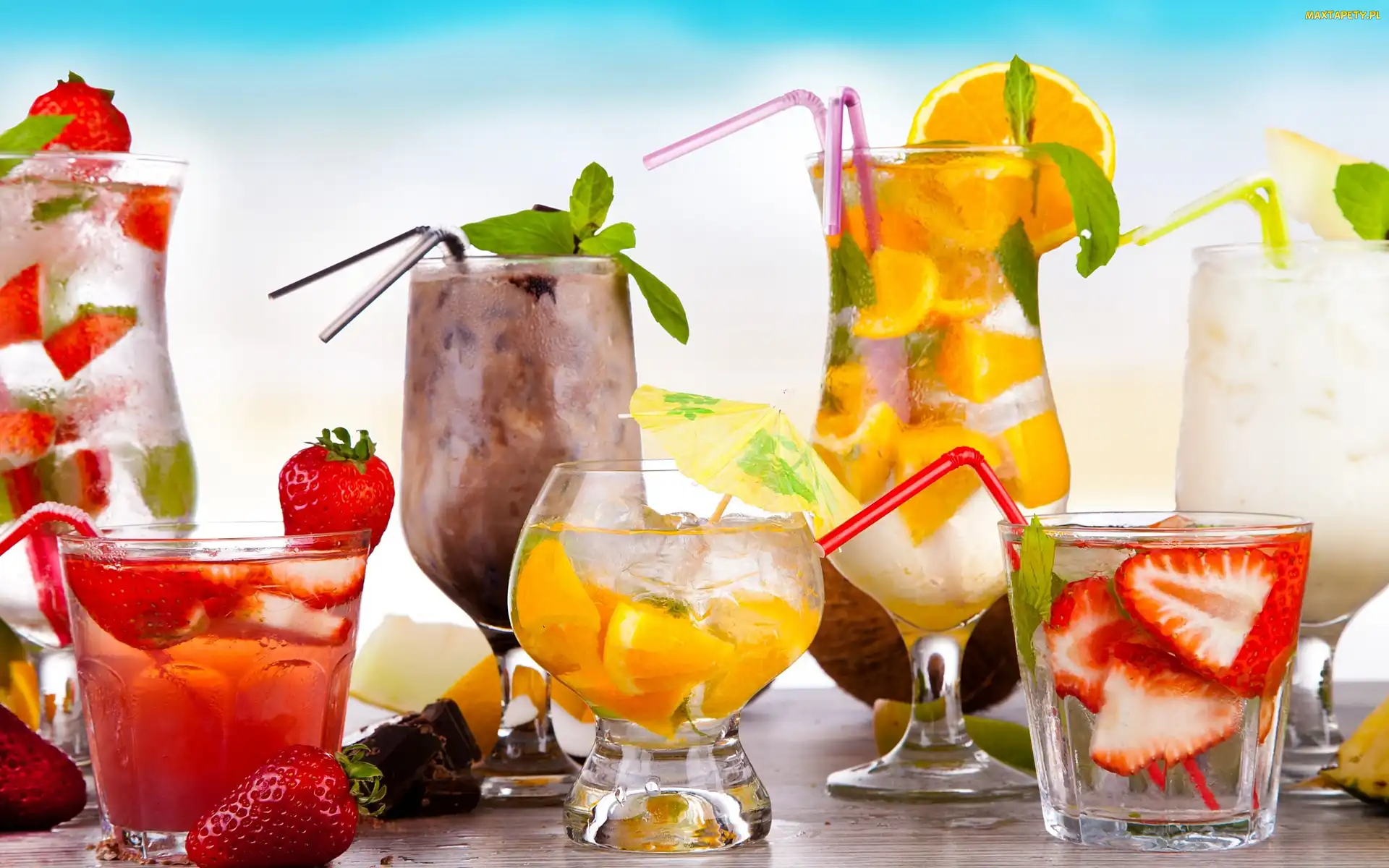 Kolorowe, Drinki, Wielosmakowe