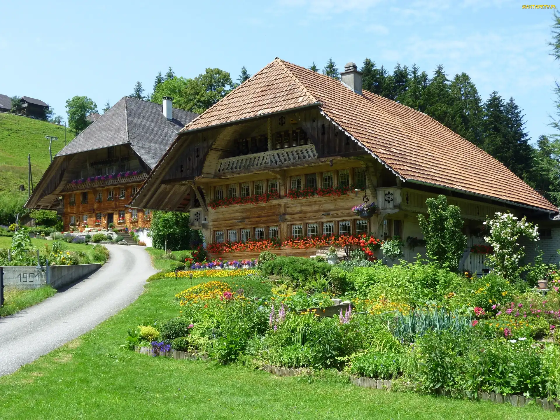 Ogród, Szwajcaria, Dom