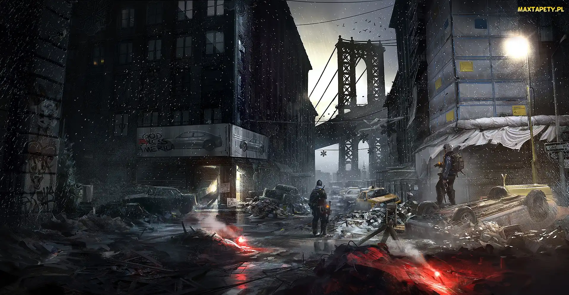 Miasto, Zołnierze, The Division, Artwork