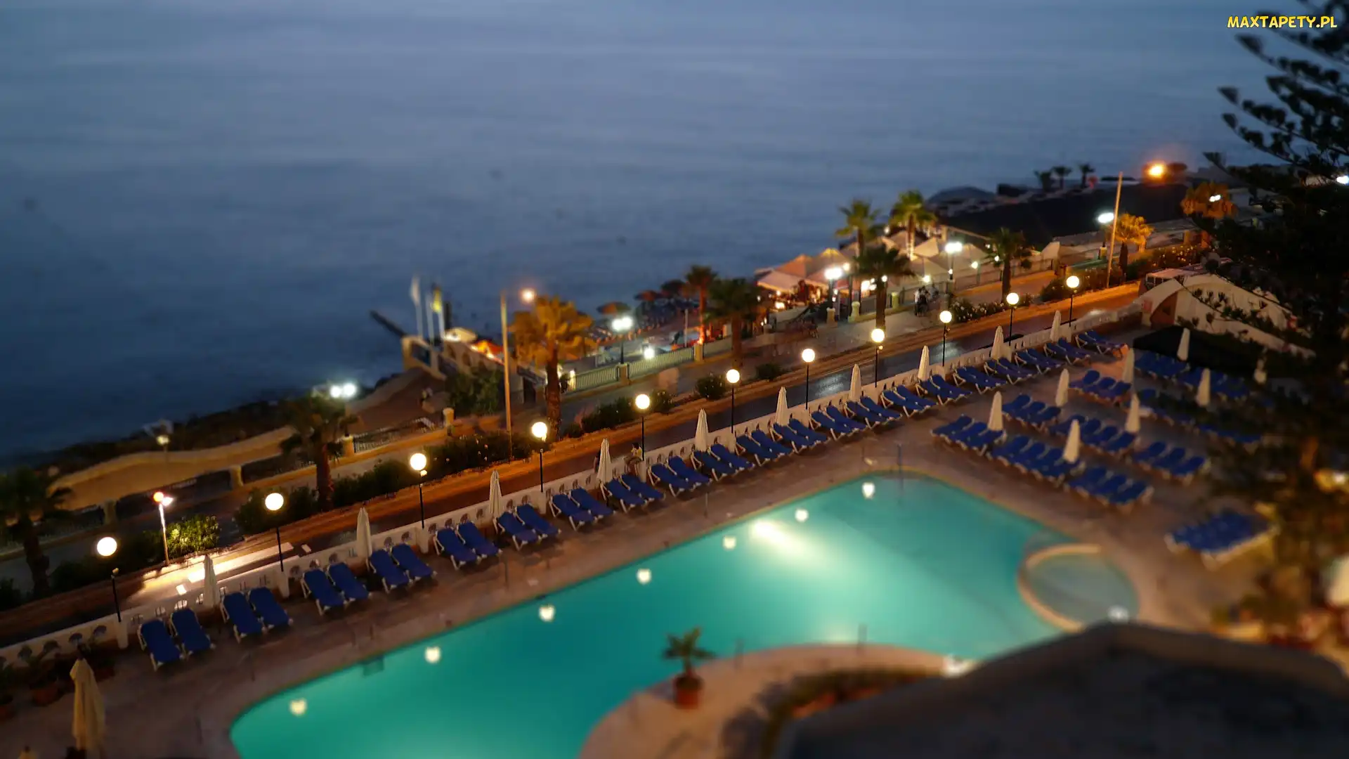 Hotel, Noc, Basen