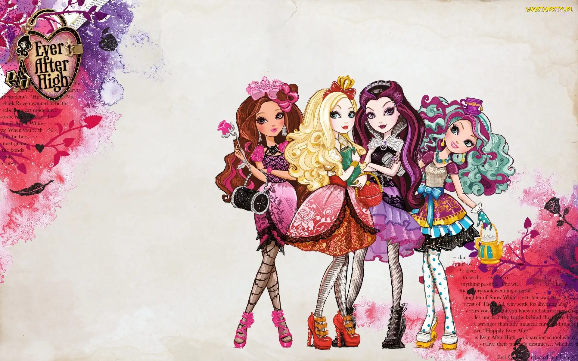 Briar Beauty, Ever After High, Madeline Hatter, Raven Queen, Apple White