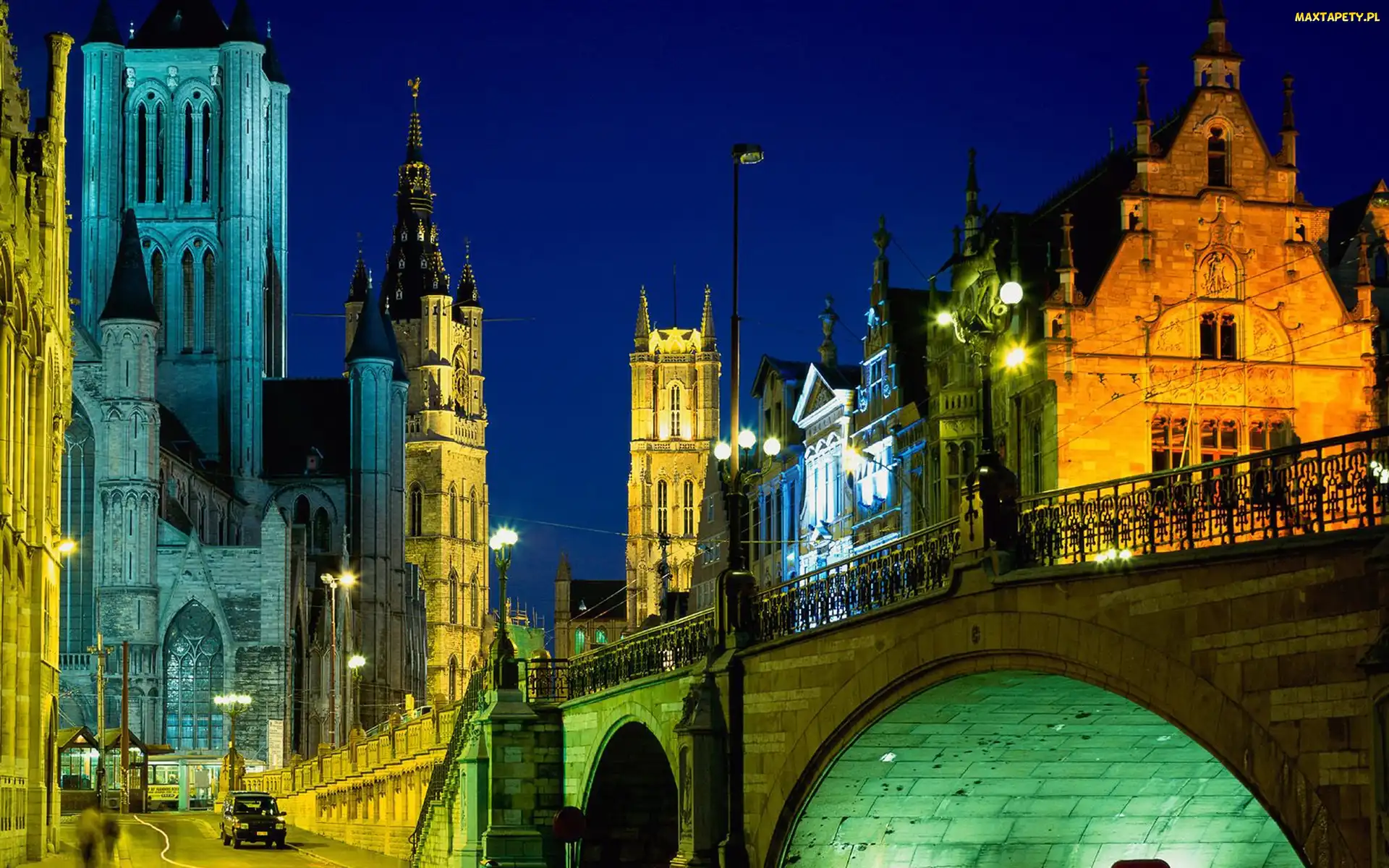 Belgia, Gent, Kościół, Most