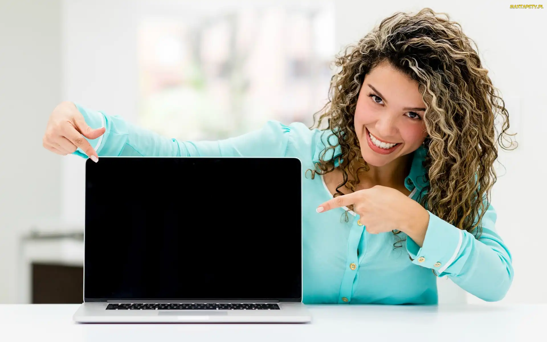 Firma, Laptop, Kobieta, Biznesu