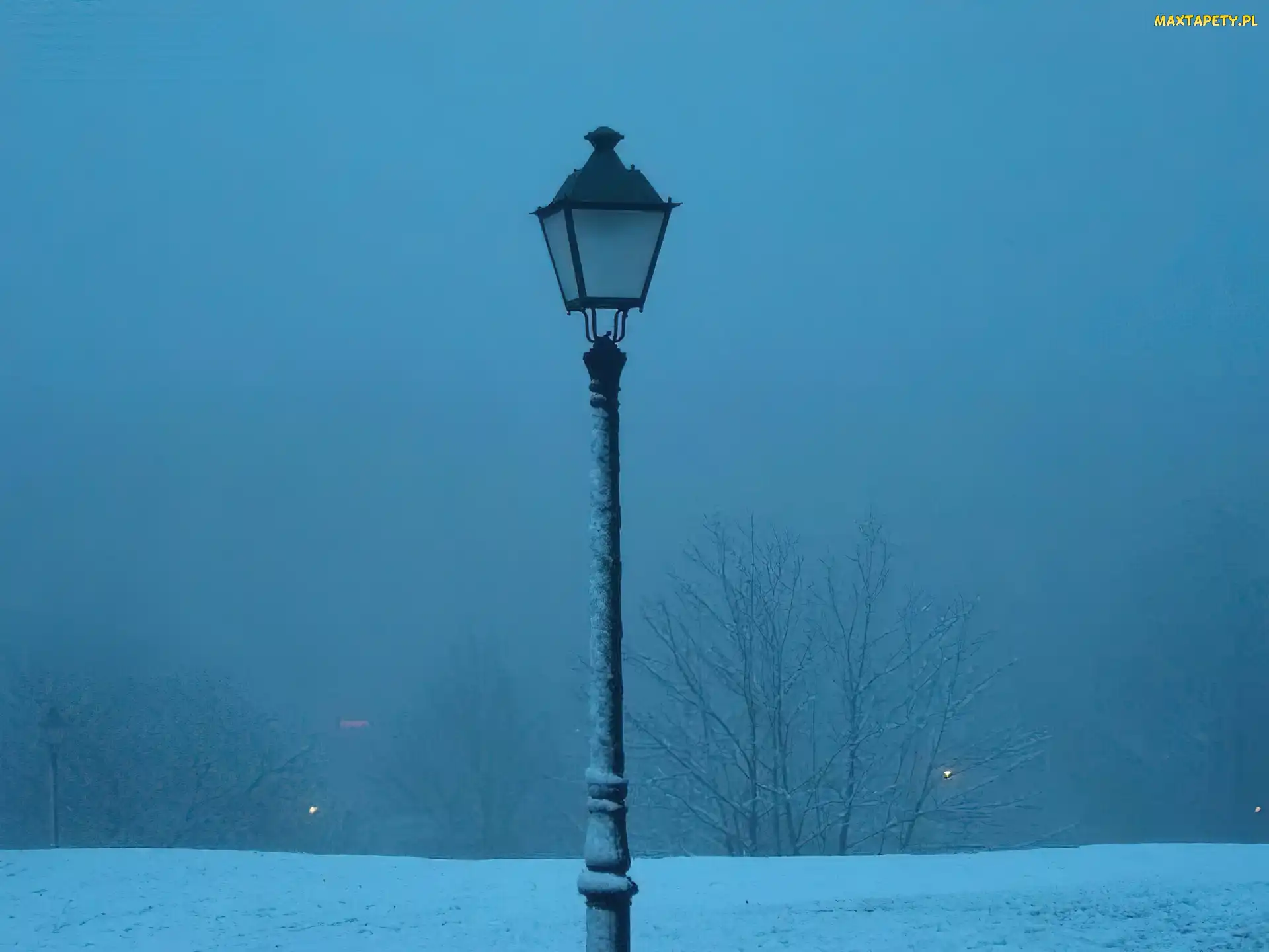 Zima, lampa