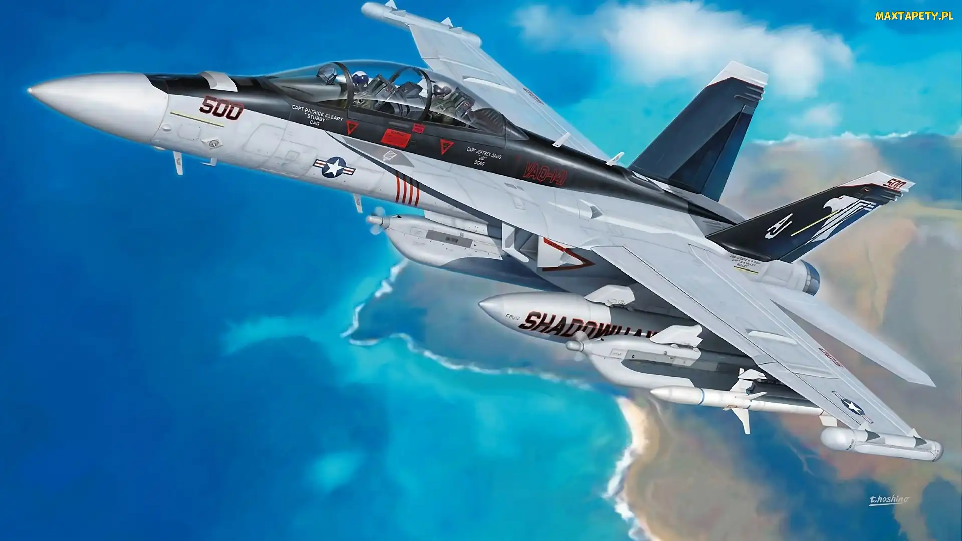 Chmury, EA-18, Airplane, Boeing
