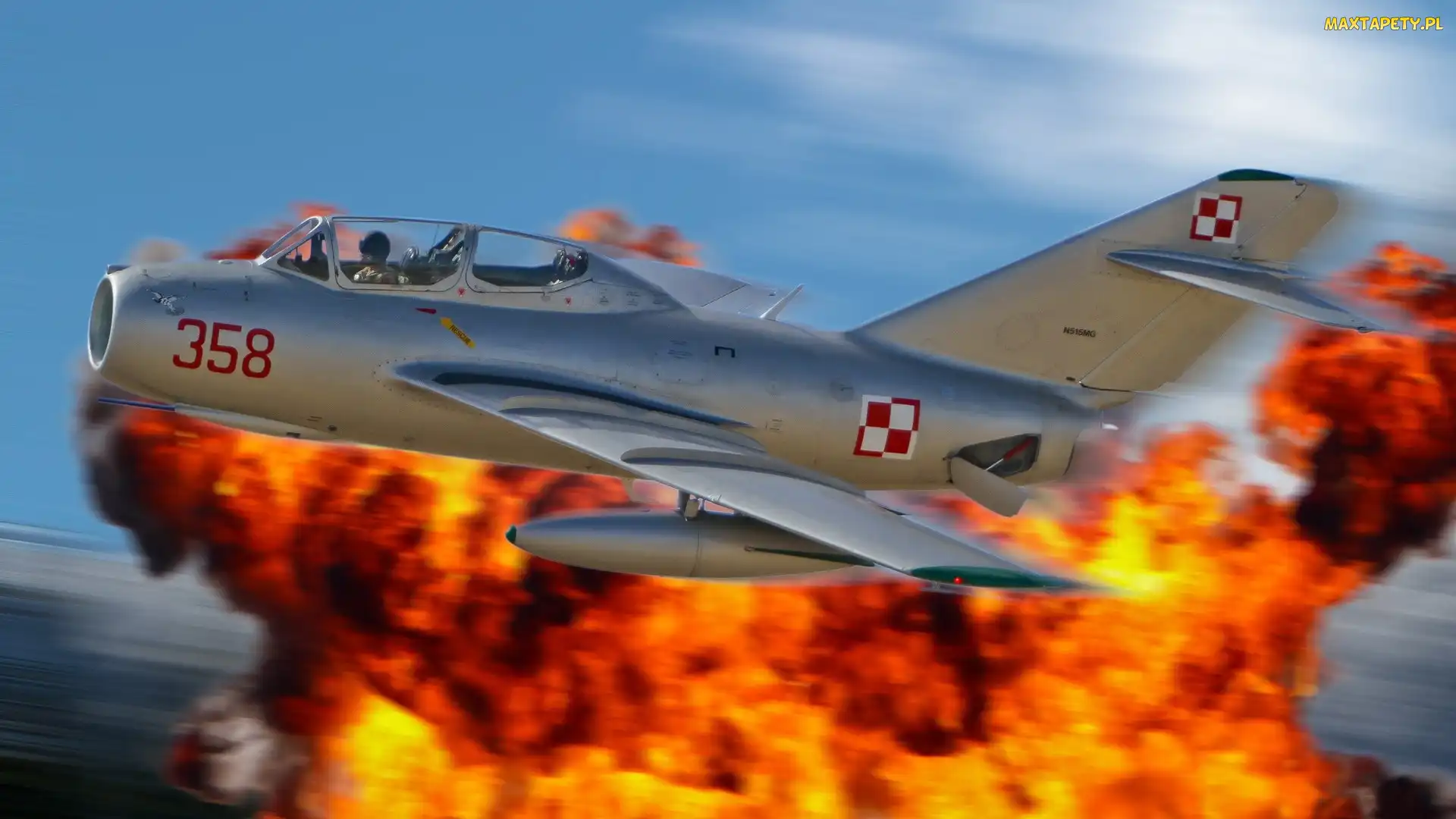 Wojskowym MIG-15, Ogień