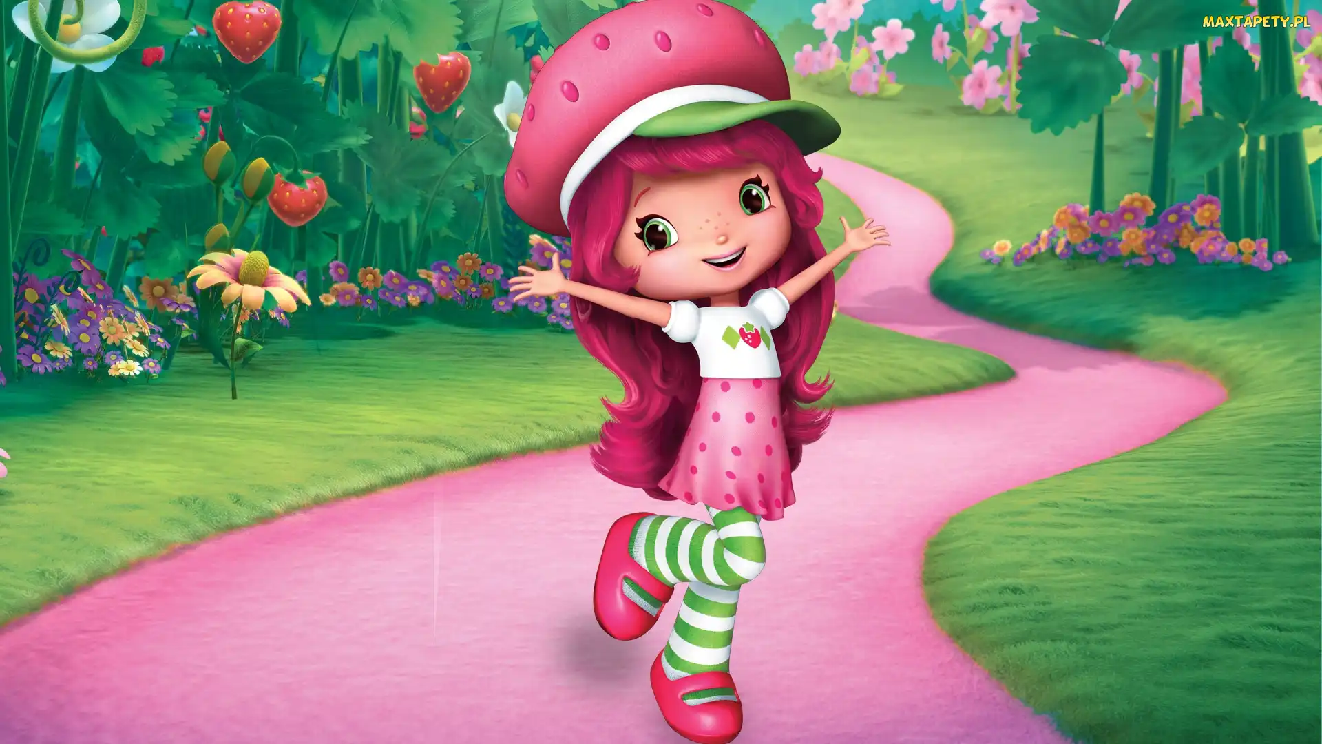 Truskawkowe ciastko, Strawberry Shortcakes Berry Bitty Adventures, Bajka, Ogród, Serial animowany, Truskawka