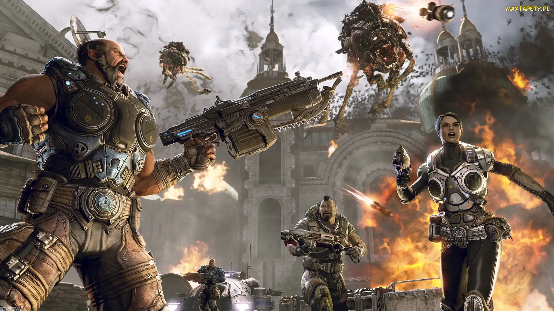 Ogień, Walka, Gears of War, Postacie
