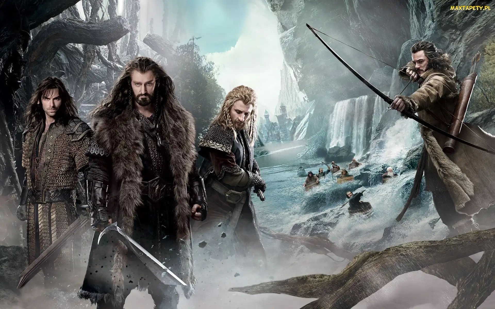 Hobbit 2, Łuk, Miecze, Postacie
