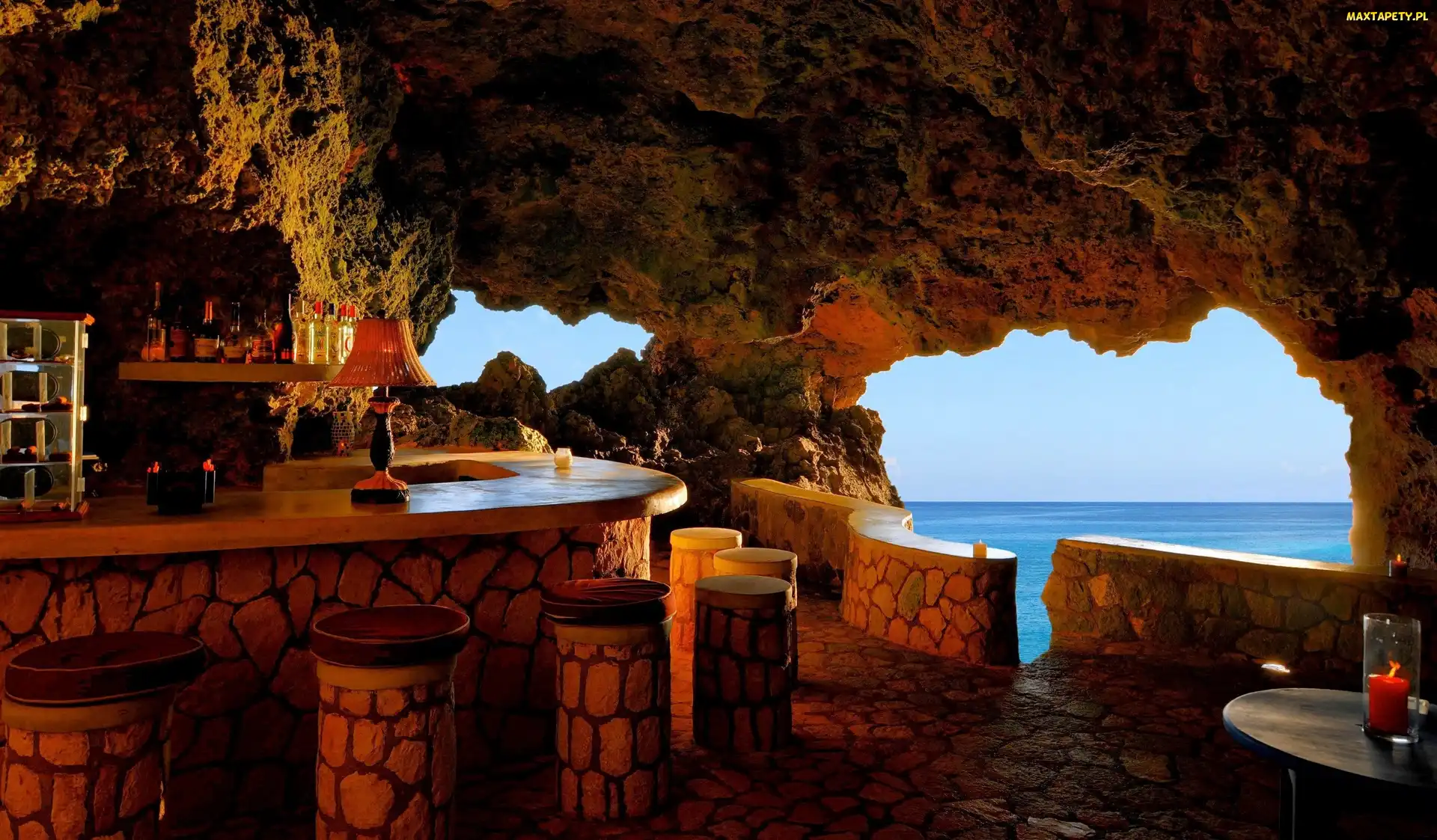 Morze, Jaskinia, Bar, Restauracja