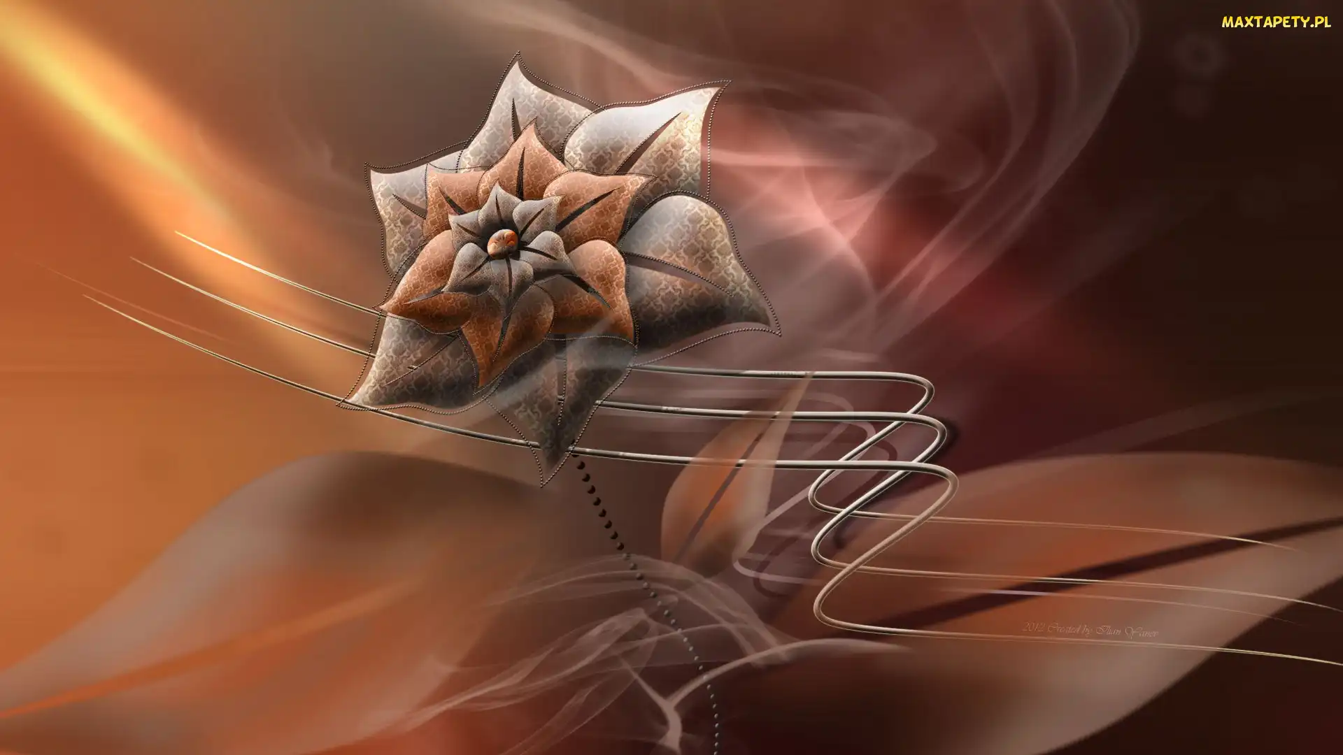3D, Kwiat, Grafika
