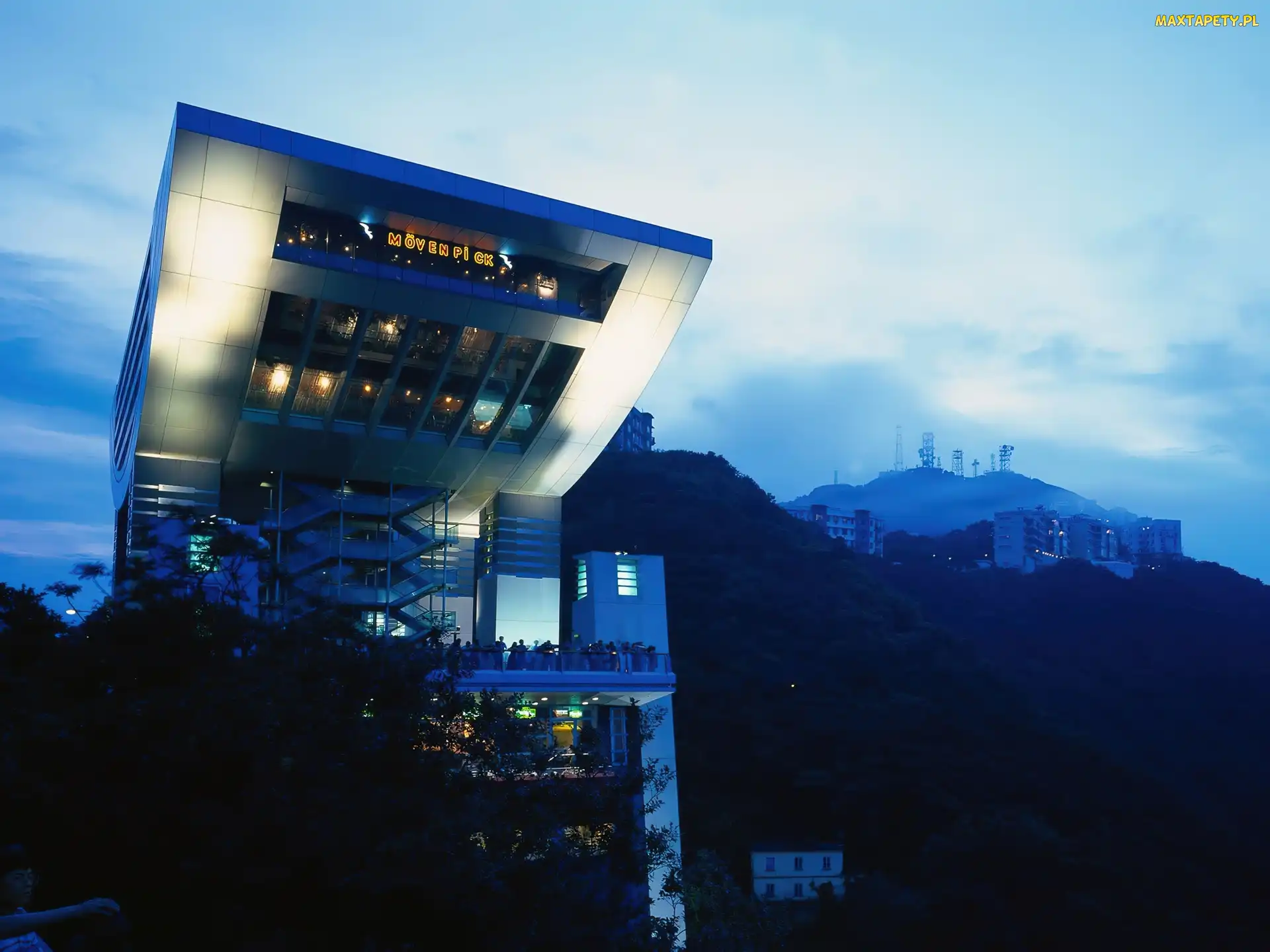 Miasto, Góry, Zmierzch, Hong Kong