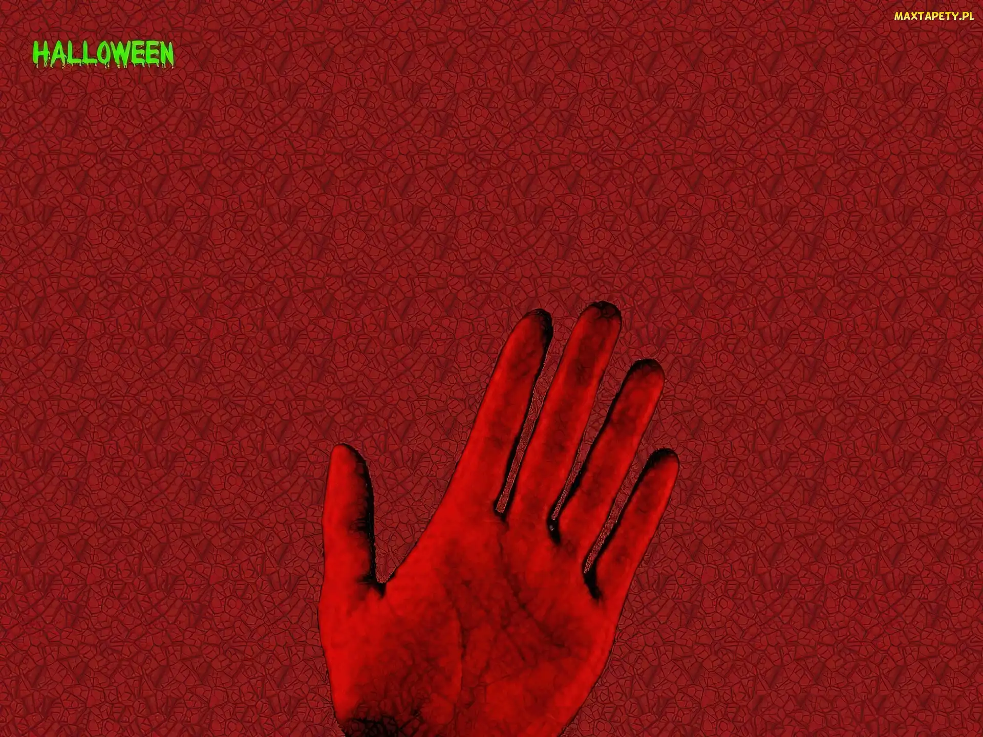 Halloween, dłoń