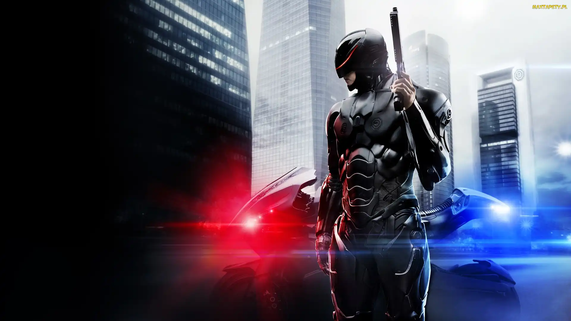 2014, Motocykl, Broń, RoboCop, Film