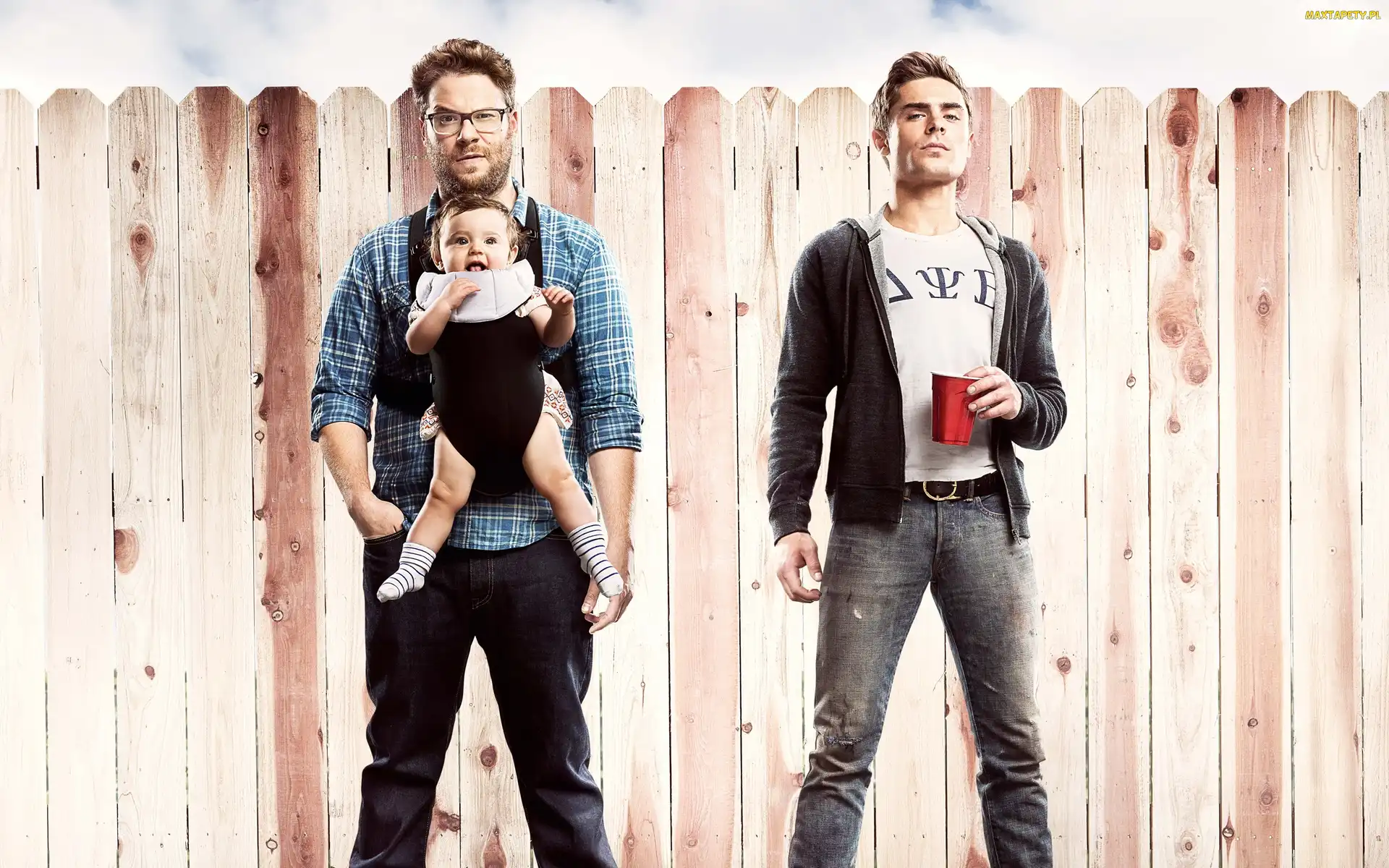 Film, Zac Efron, Aktorzy, Płot, Seth Rogen, Dziecko, Sąsiedzi, Neighbors, Mężczyźni