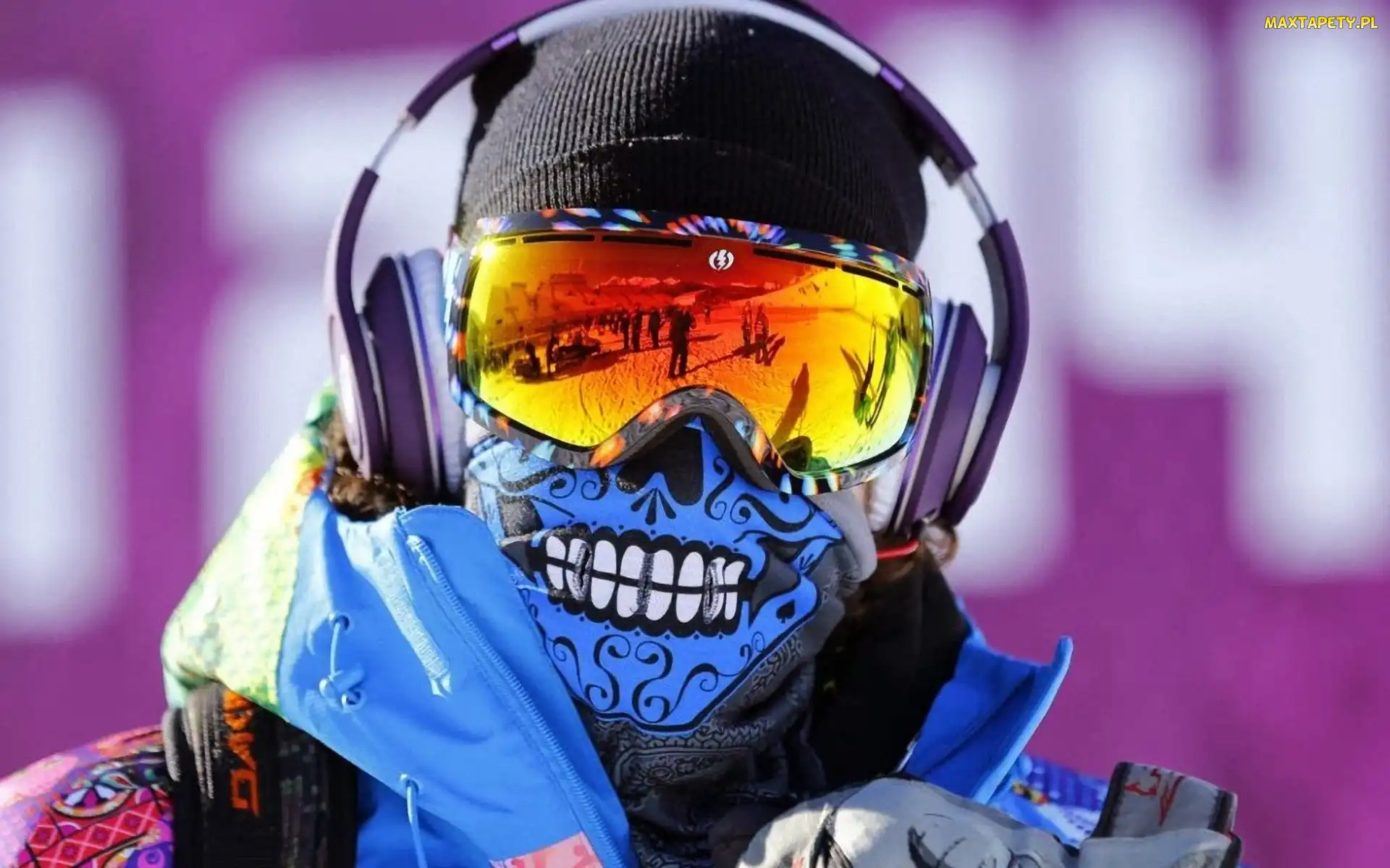 Sochi 2014, Olimpiada, Maska, Mężczyzna, Okulary, Słuchawki