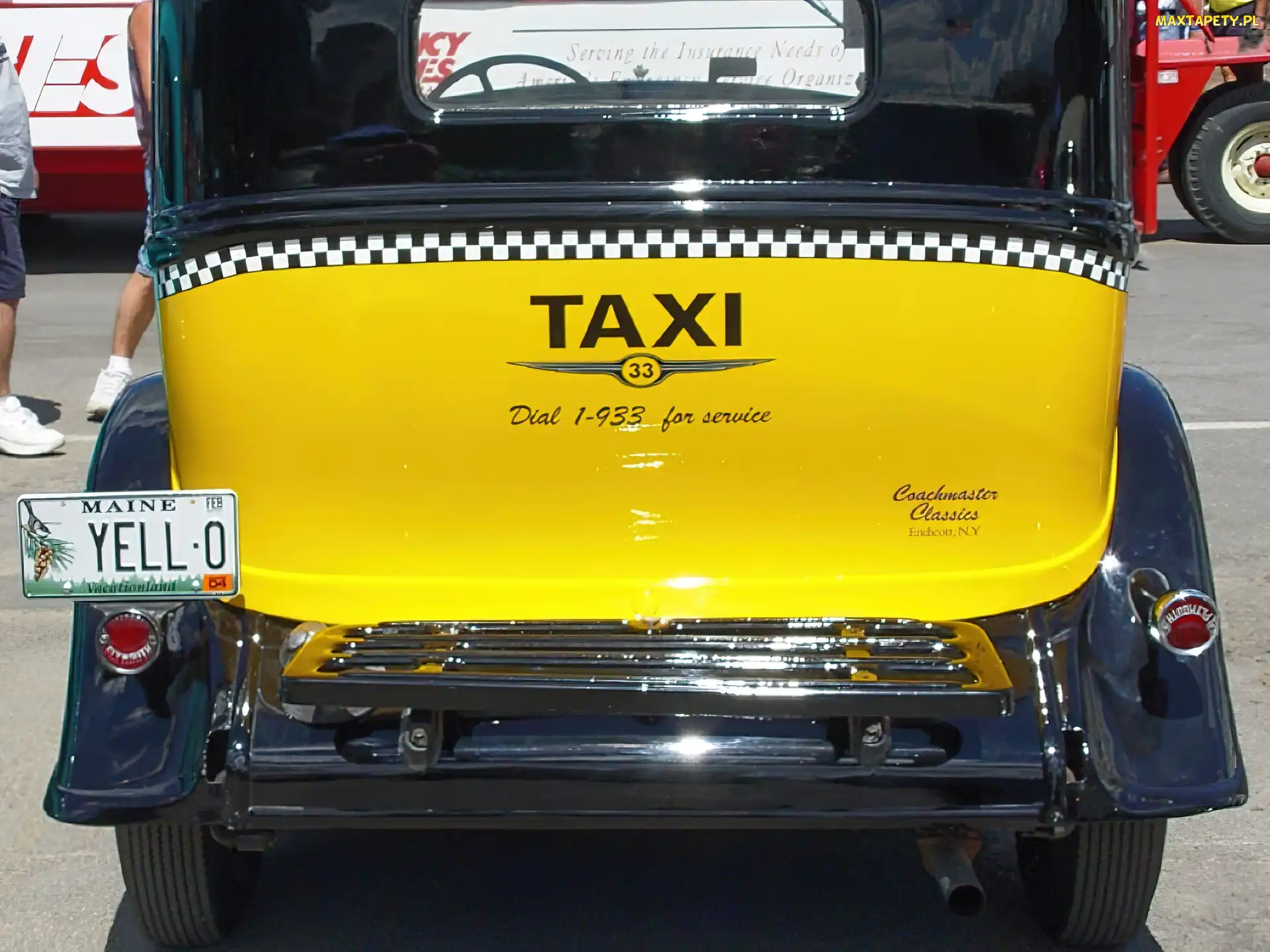 TAXI , tył samochodu, Plymouth