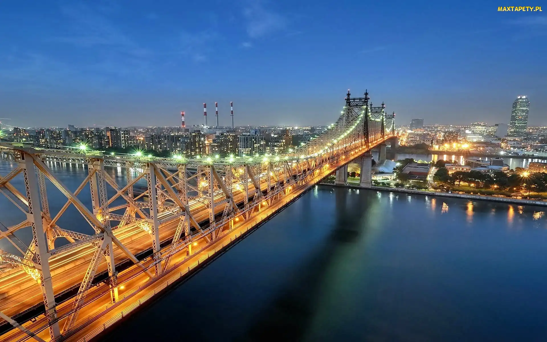 Most, Miasta, Panorama, Queensboro, Morze