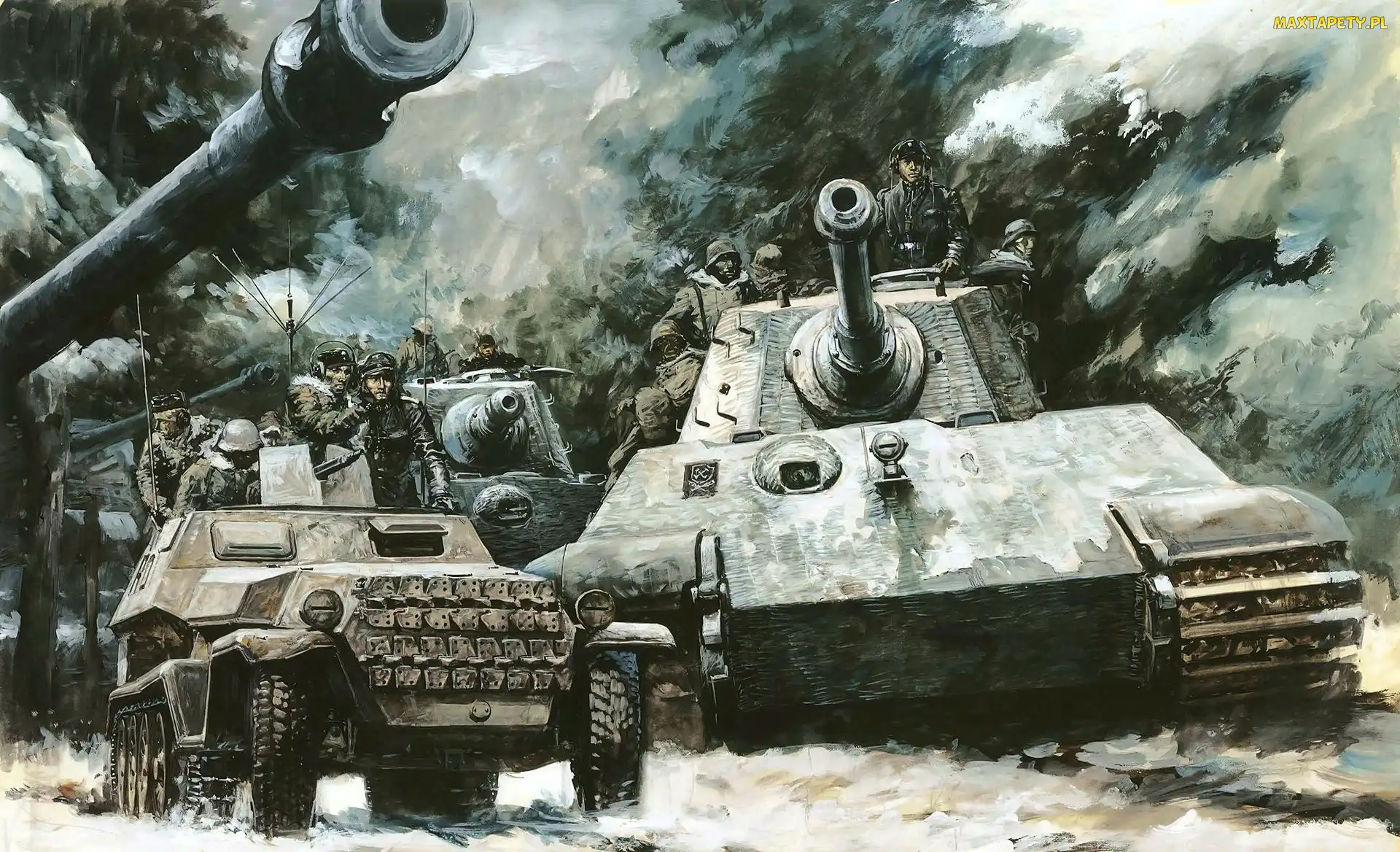 Tiger II, Żołnierze, Czołgi