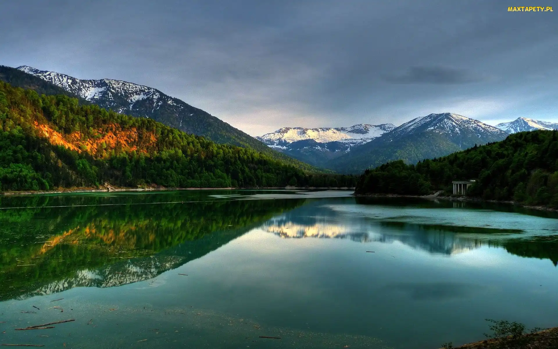 Niemcy, Sylvenstein, Góry Las, Jezioro