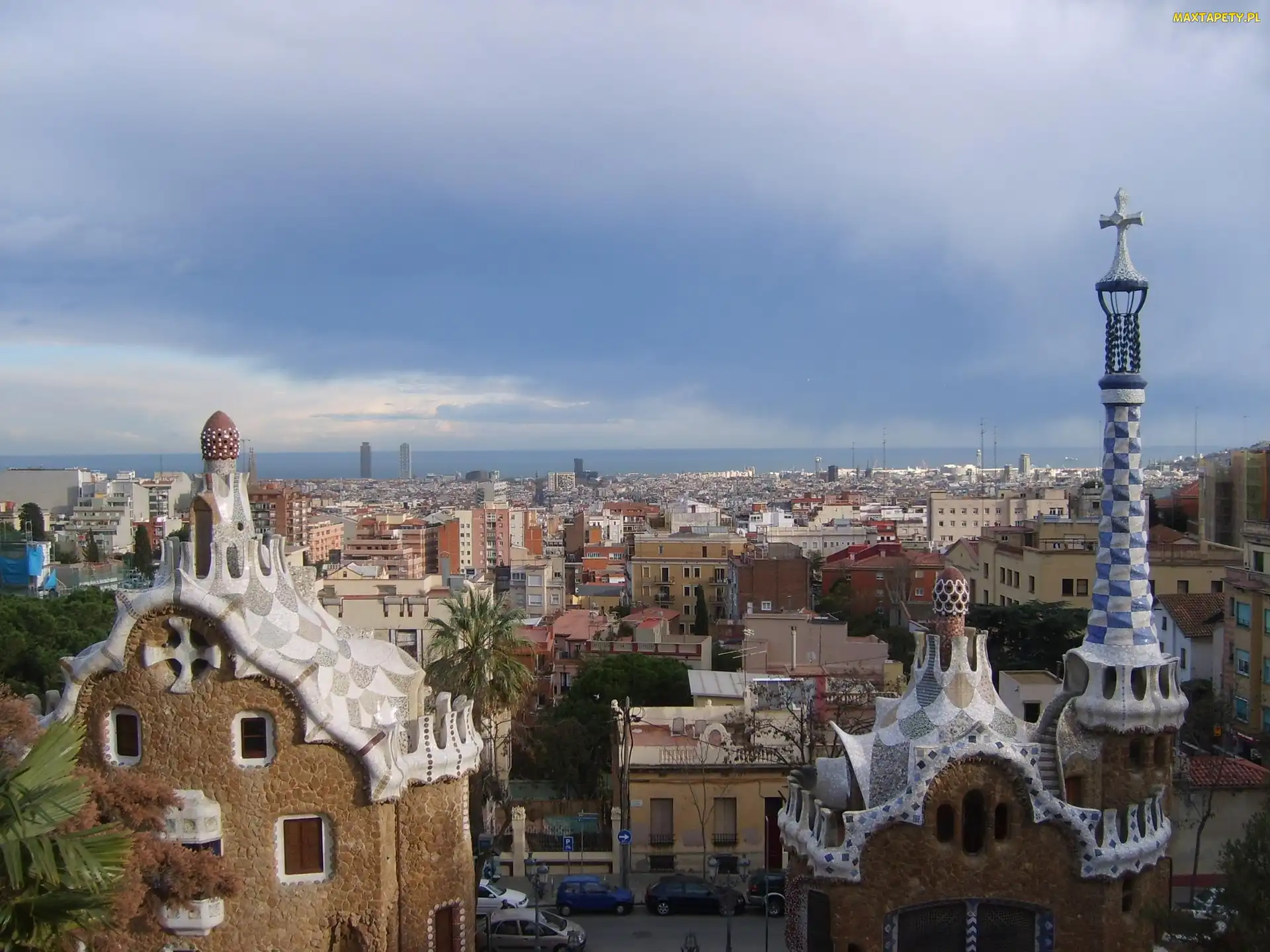 Park Güell, Gaudi, Barcelona, Hiszpania, Miasto, Stolica