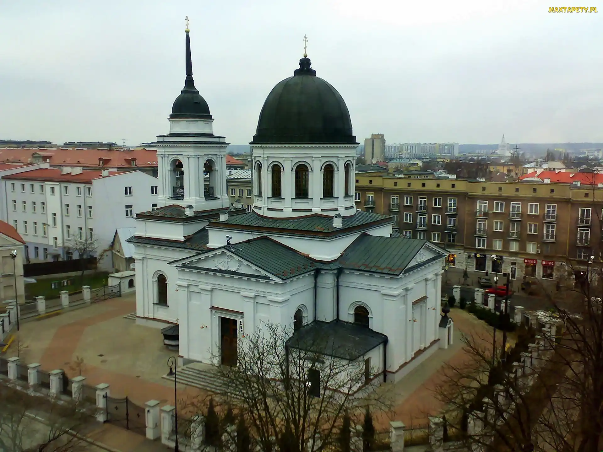 Białegostoku, Fragment, Cerkiew, Domy, Świętego, Mikołaja