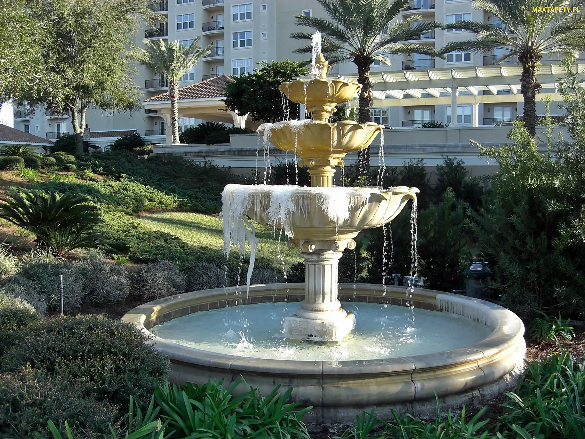 Jacksonville, Riva, Fontanna, Floryda, Villa, Park, Apartamentowiec