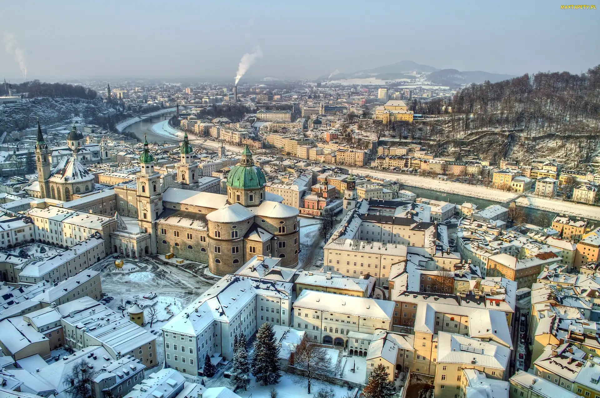 Zima, Miasto, Austria, Salzburg
