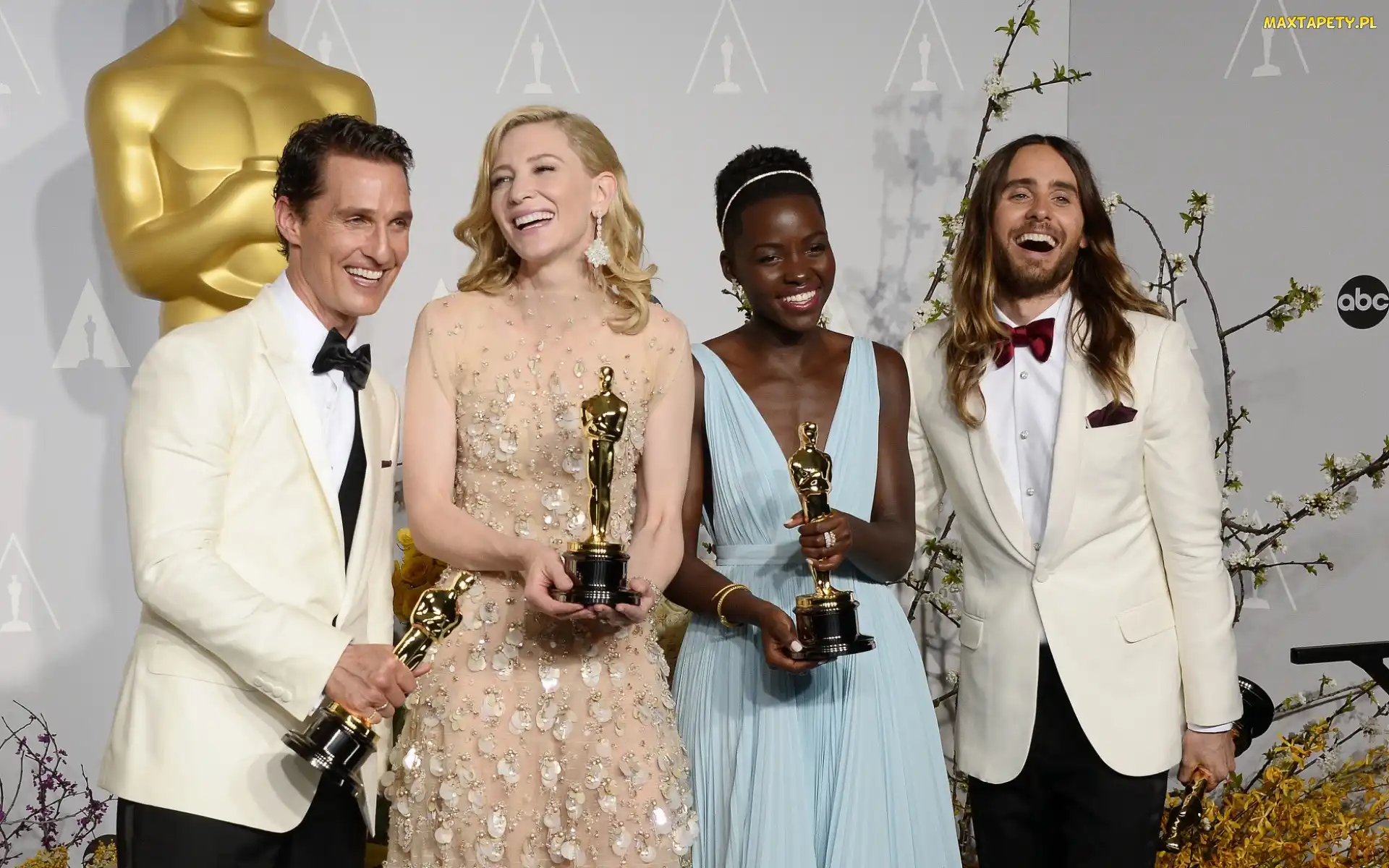 Matthew McConaughey, Jared Leto, Oscary 2014, Cate Blanchett, Aktorzy, Lupita Nyong