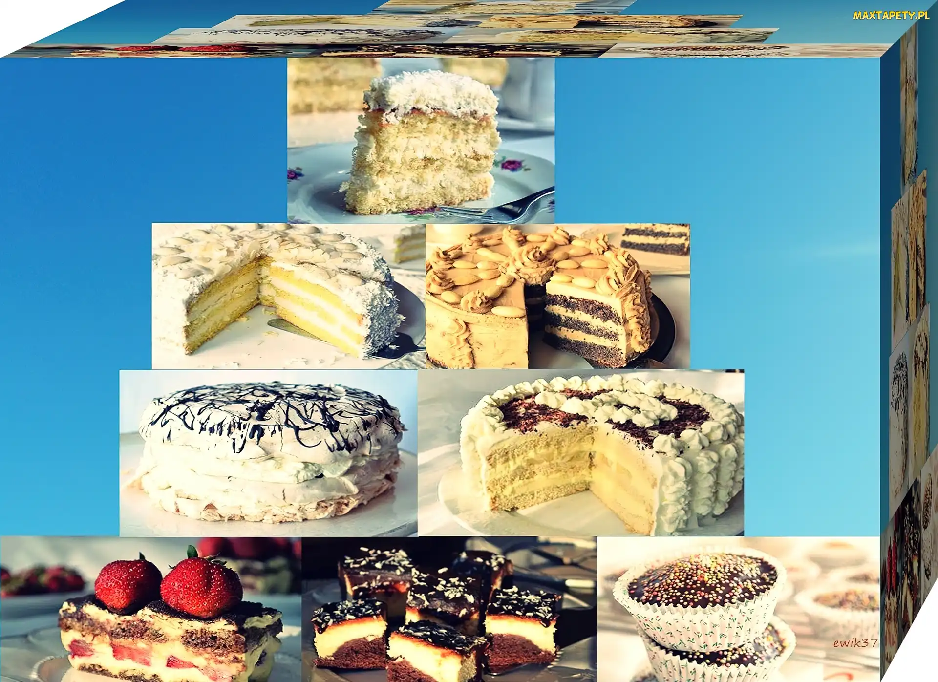 Tiramisu, Deser, Babeczki, Grafika, Sernik, Wypieki, Torty