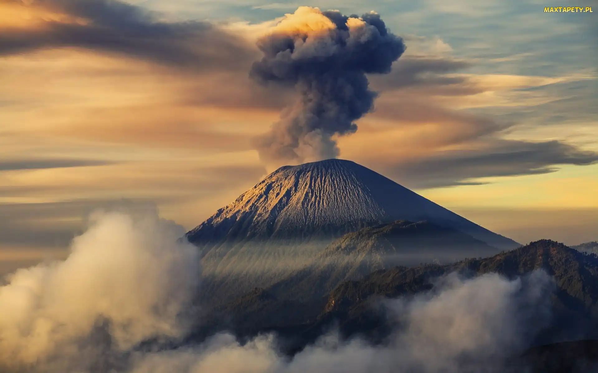 Indonezja, Semeru, Wulkan, Góry