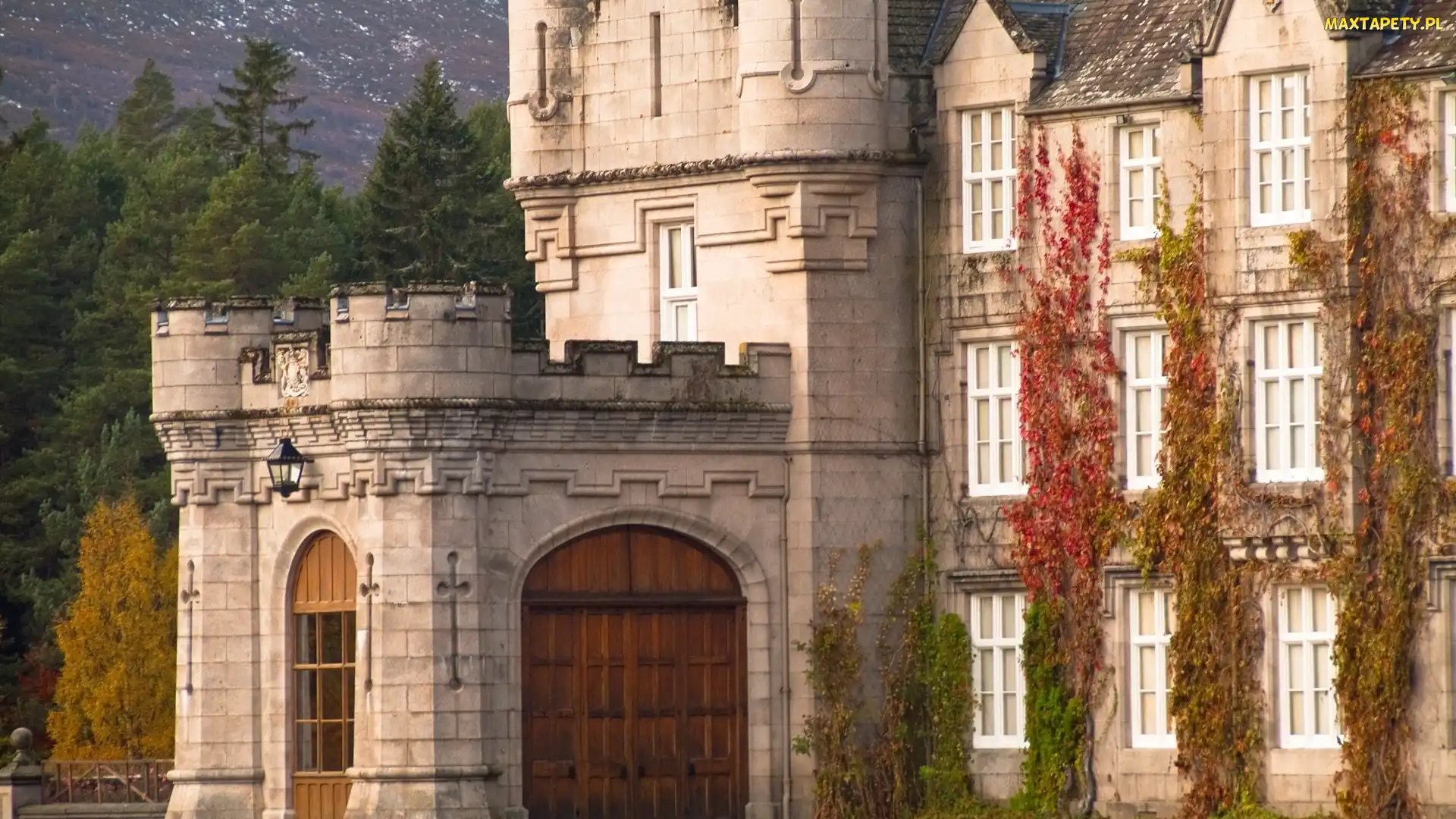 Zamek w Balmoral, Bluszcz, Szkocja, Balmoral Castle