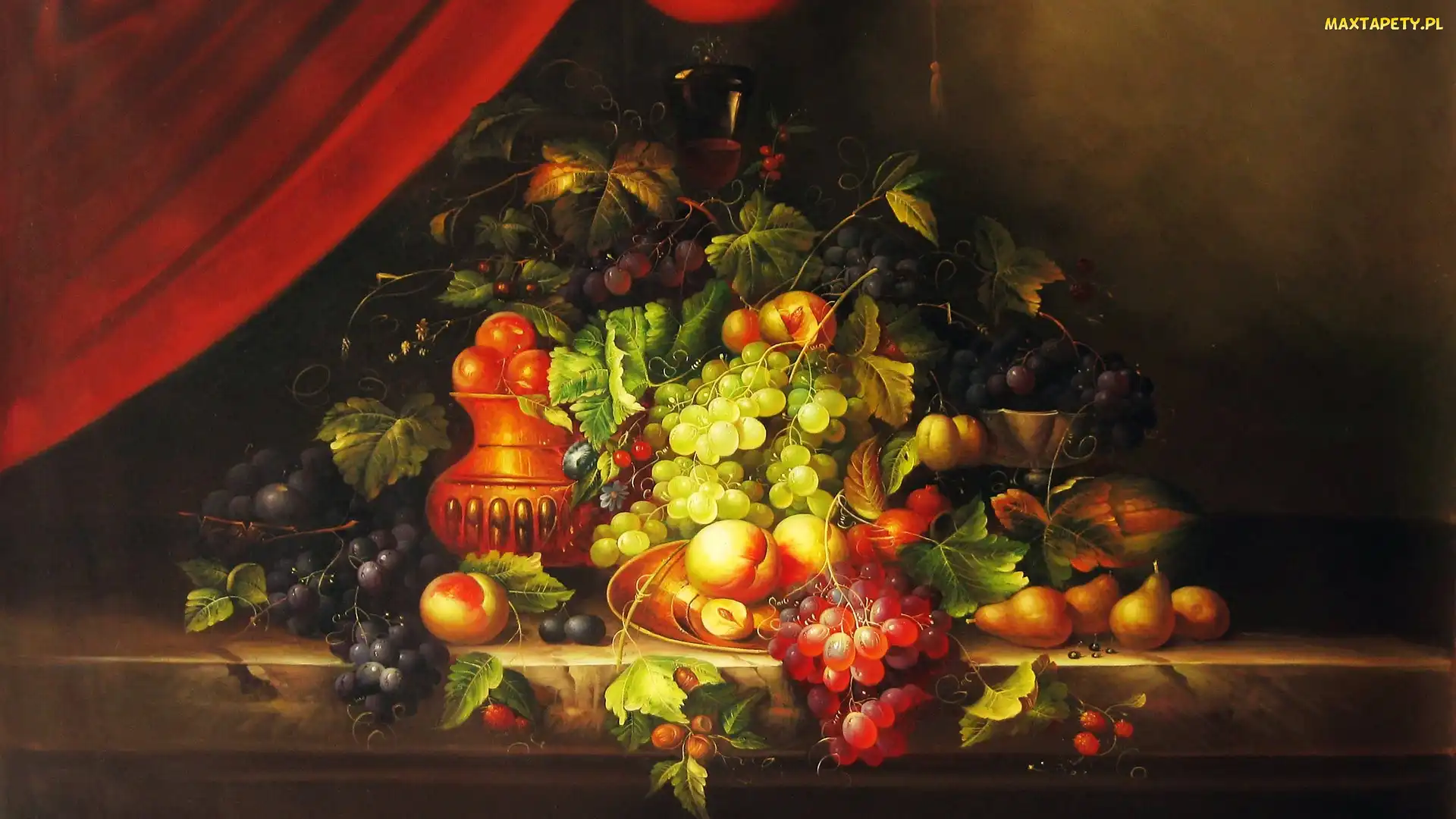 Malarstwo, Owoce, Martwa, Natura