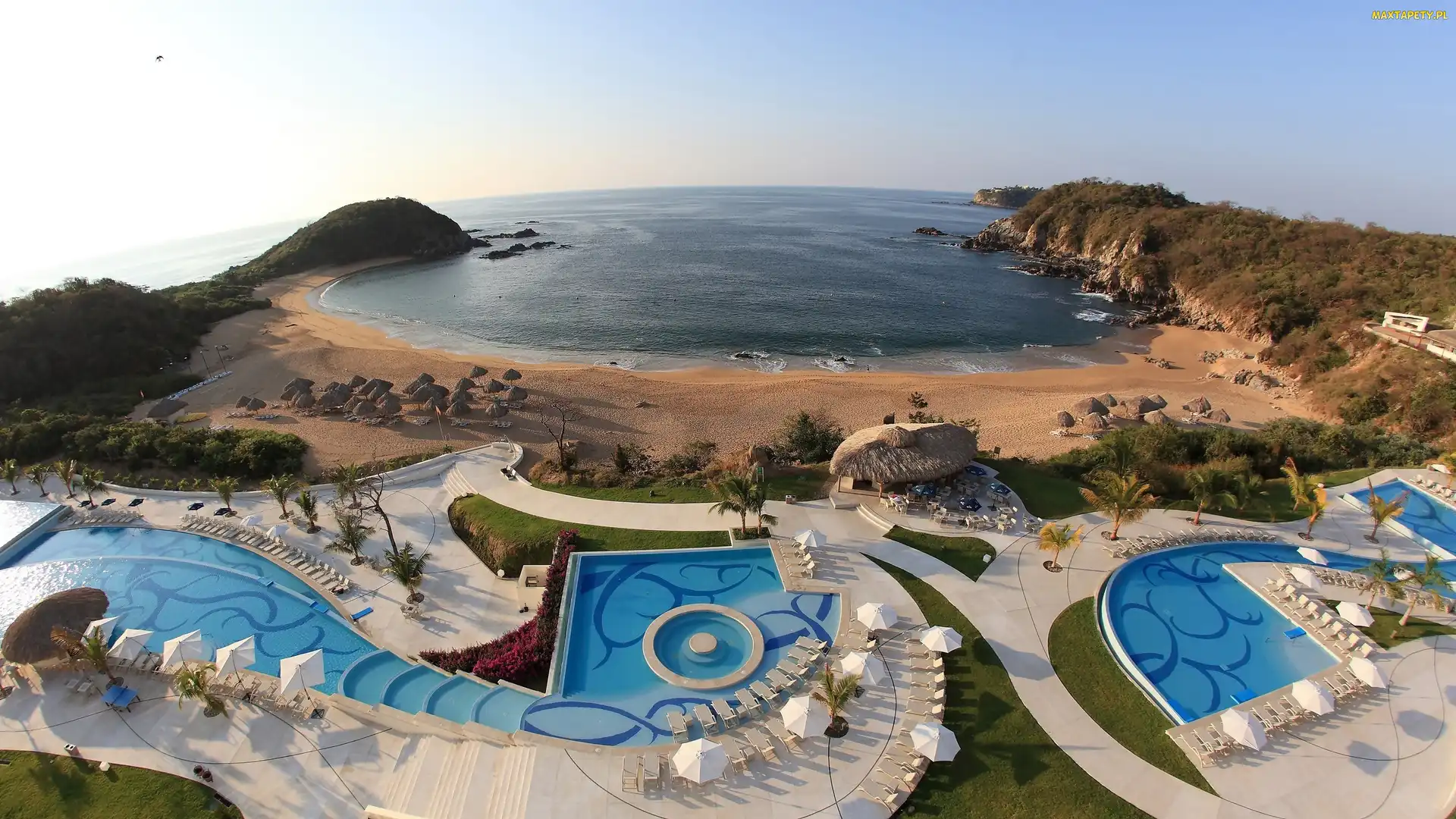 Kurort, Morze, Hotel, Wakacje, Plaża, Baseny, Zatoka