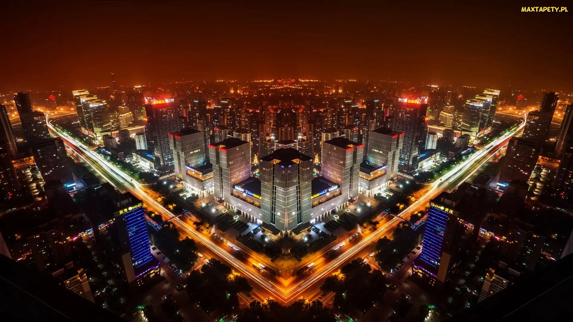 Noc, Miasto, Chiny, Pekin